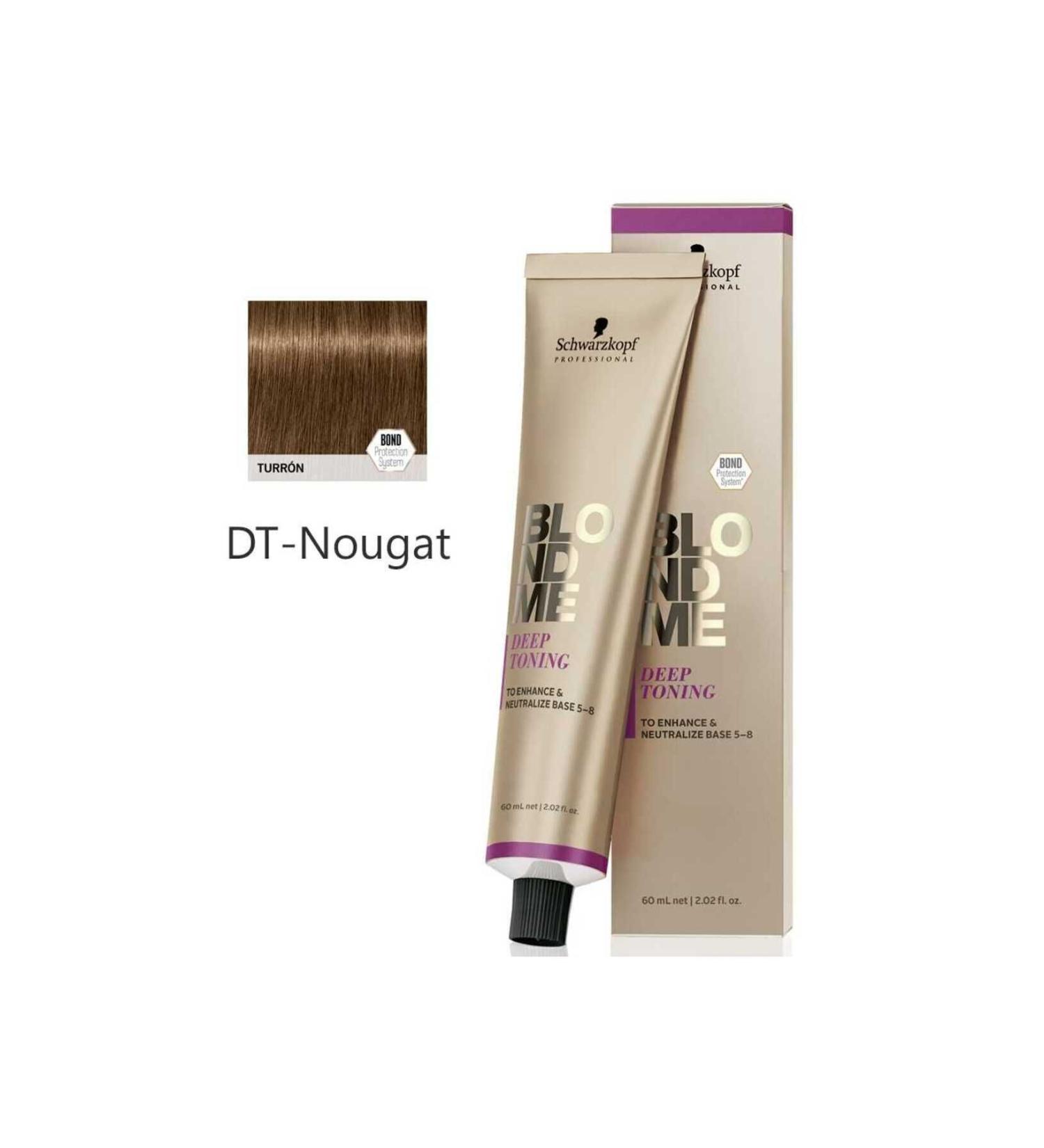 Schwarzkopf BLONDME Deep Toning Cream Color 60ml DT - Nougat (Dark Caramel)