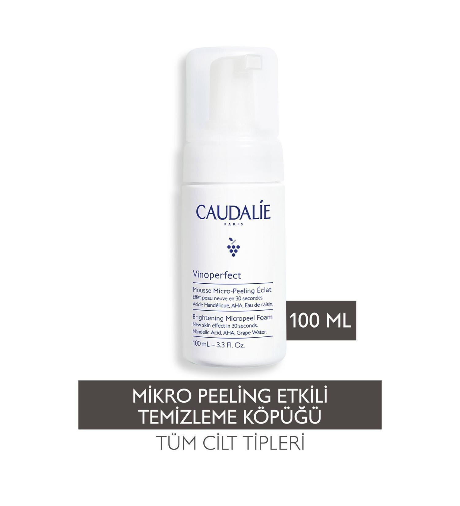 Caudalie Vinoperfect Radiant Micro-Peeling Cleansing Foam - Buy Online on GoSupps.com