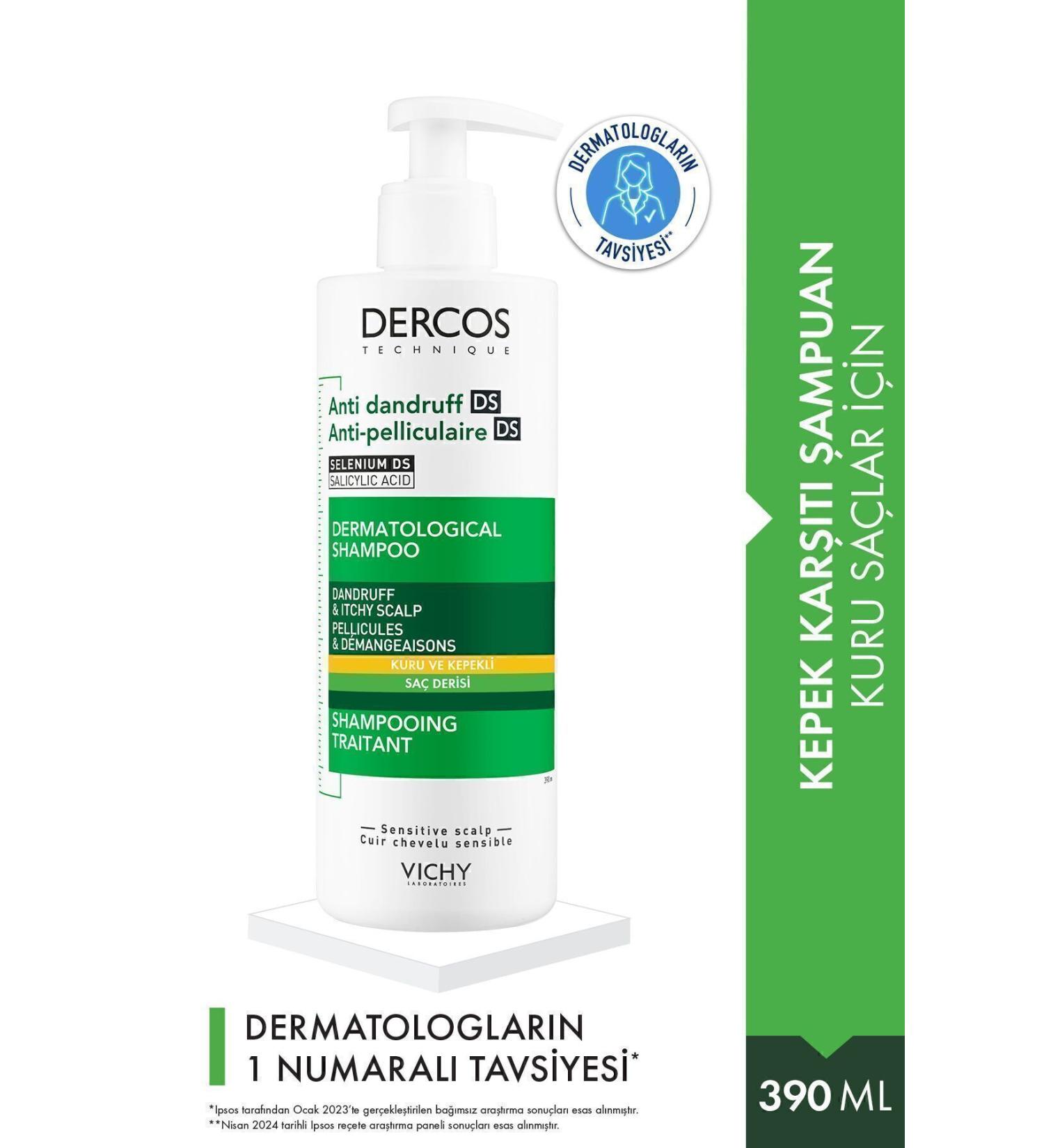 Vichy Dercos Anti-Dandruff Anti-Dandruff Shampoo Dry Hair 390 ml 8690595028071