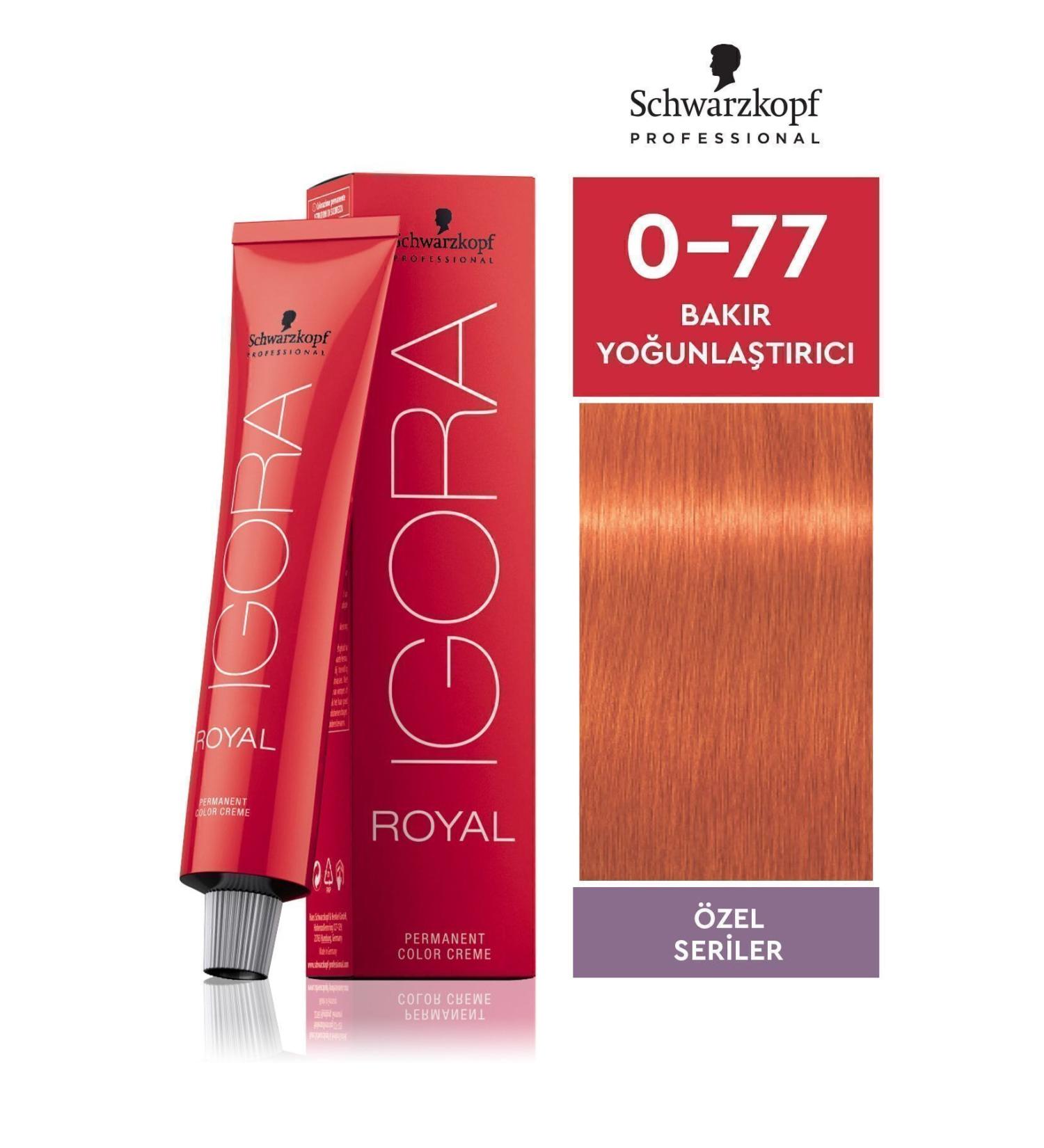 Igora Royal 0-77 Copper Intensive Hair Dye 60ml - Buy Online on GoSupps.com
