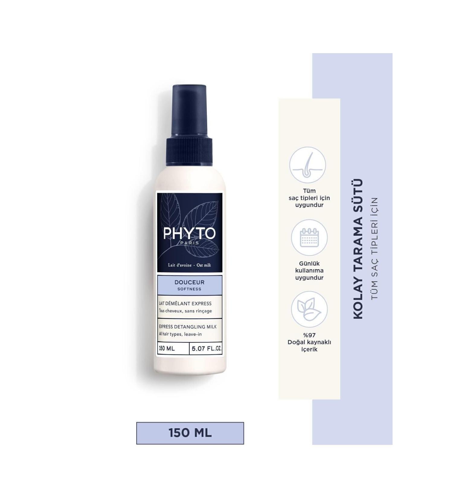 Phyto Softness Express Detangling Milk Easy Combing Milk for All Hair Types 150 Ml - Buy Online on GoSupps.com