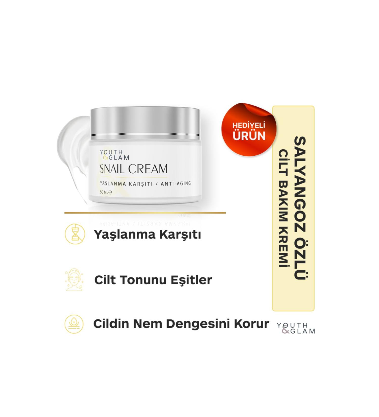 Youth Glam Snail Essence Skin Care Cream - Anti-Aging and Anti-Spot - Buy Online on GoSupps.com