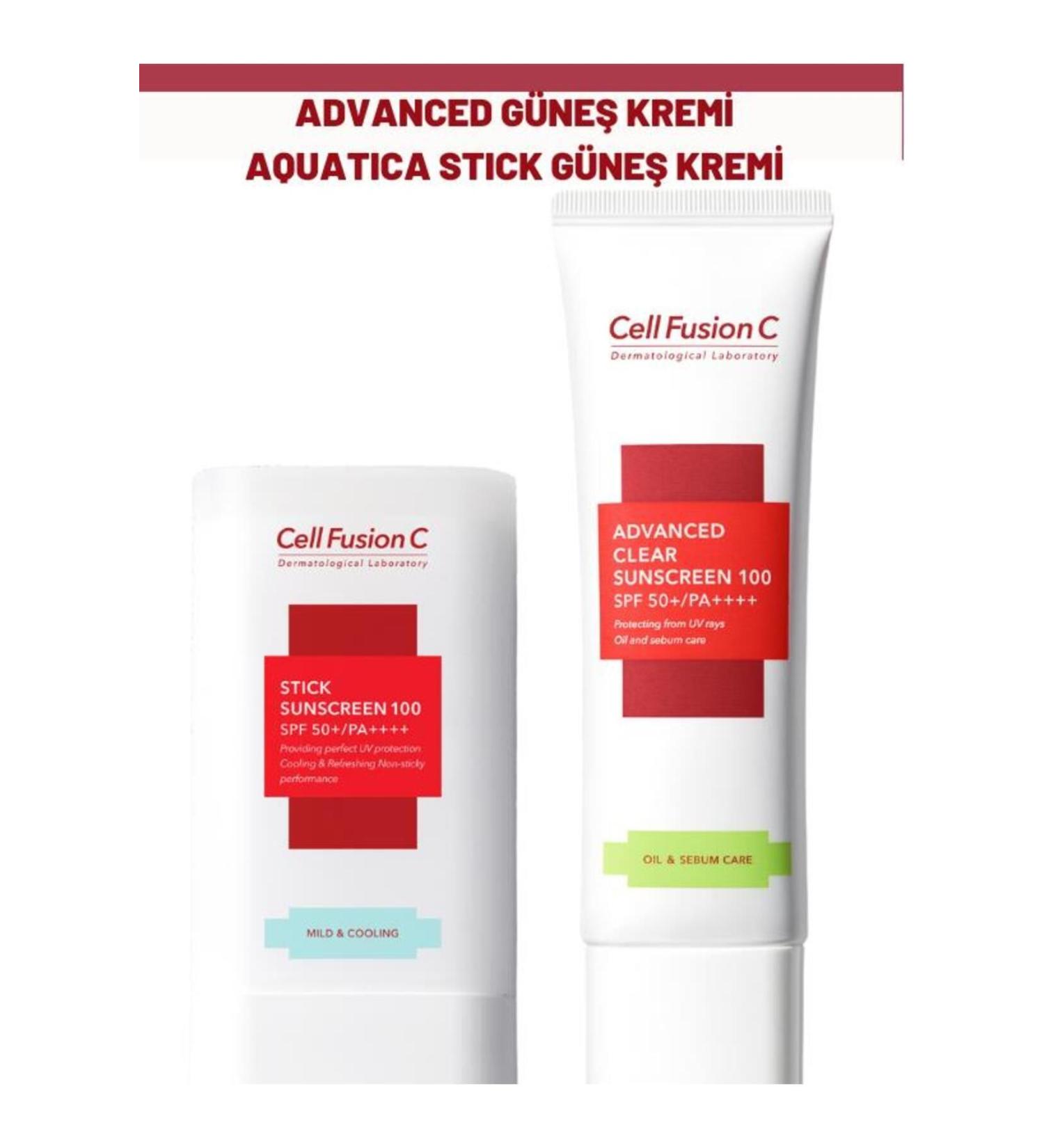Cell Fusion C High Protection Advanced and Aquatica Sunscreen Set for All Skin Types