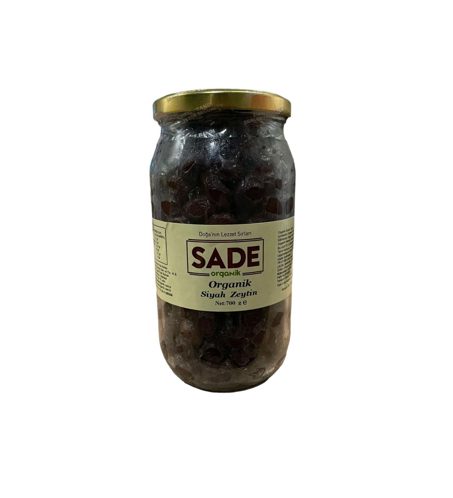 Organic X 2 Jars Black Olives 700 gr