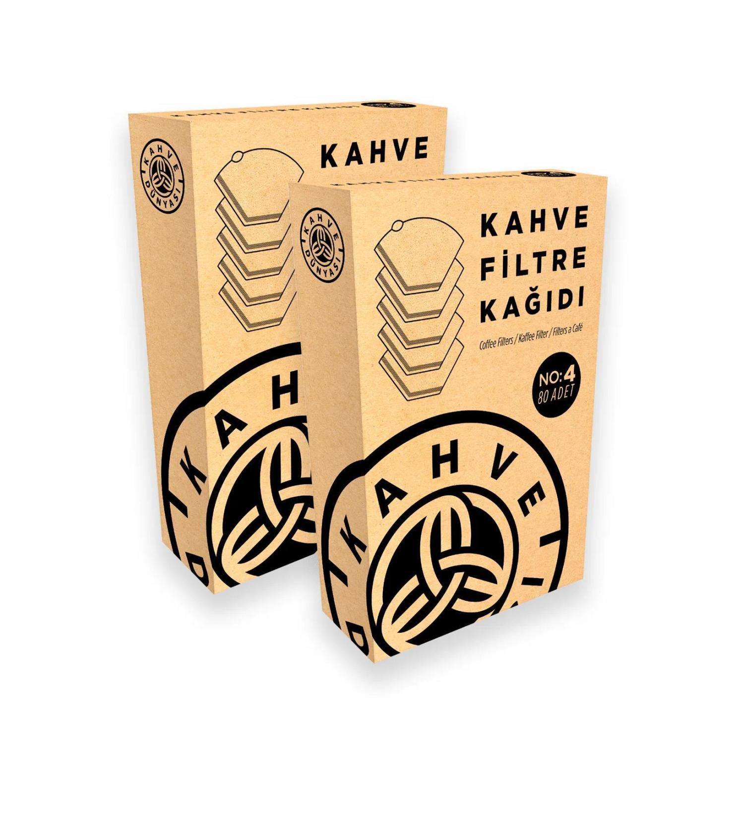 Coffee World Filter Coffee Paper No:4 80 pcs 2 Pack