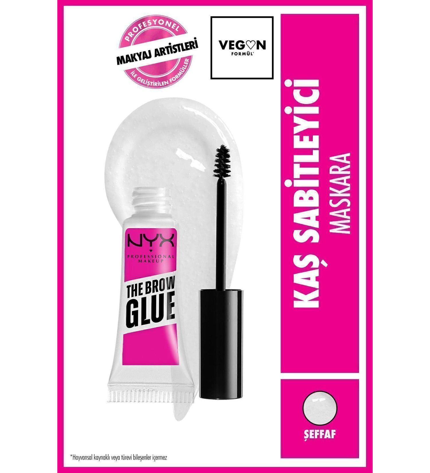 NYX Professional Makeup The Brow Glue Instant Brow Styler - Clear Brow Fixing Mascara - Buy Online on GoSupps.com