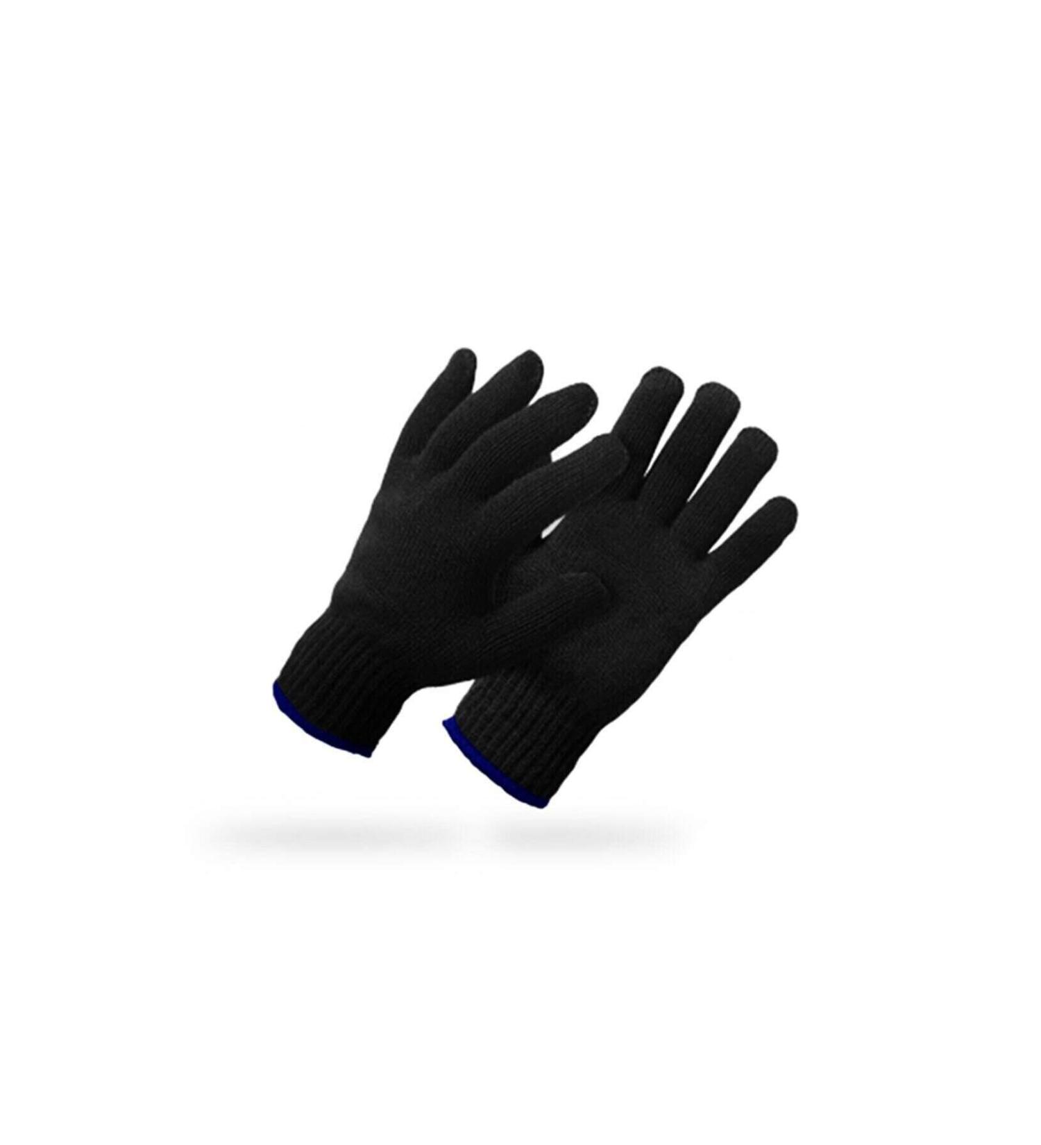 Skygo Medium Thick Black Warm Wool Winter Gloves Unisex 1 Pair for Women Men