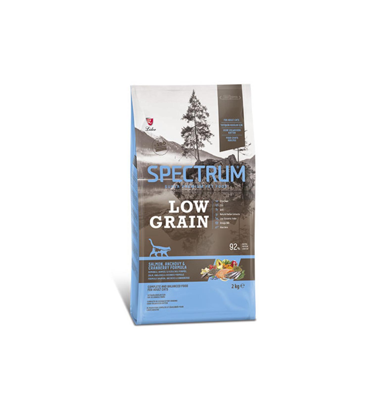 Spectrum Salmon Anchovy and Cranberry Low Grain Adult Cat Food 2 Kg