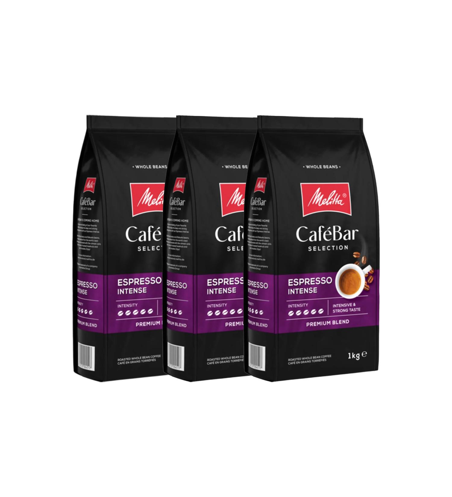 Melitta Cafebar Selection Espresso Intense Bean Coffee 3x1000gr Set of 3 No.5 - Buy Online on GoSupps.com
