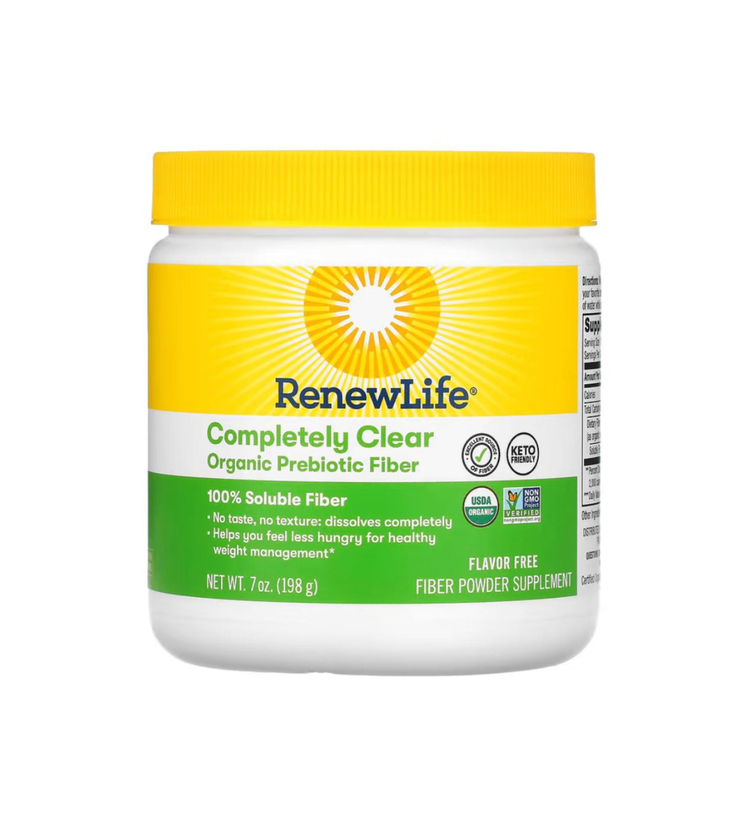 Renew Life Completely Clear Organic Prebiotic Fiber 7 Oz (198 G) usa ver934