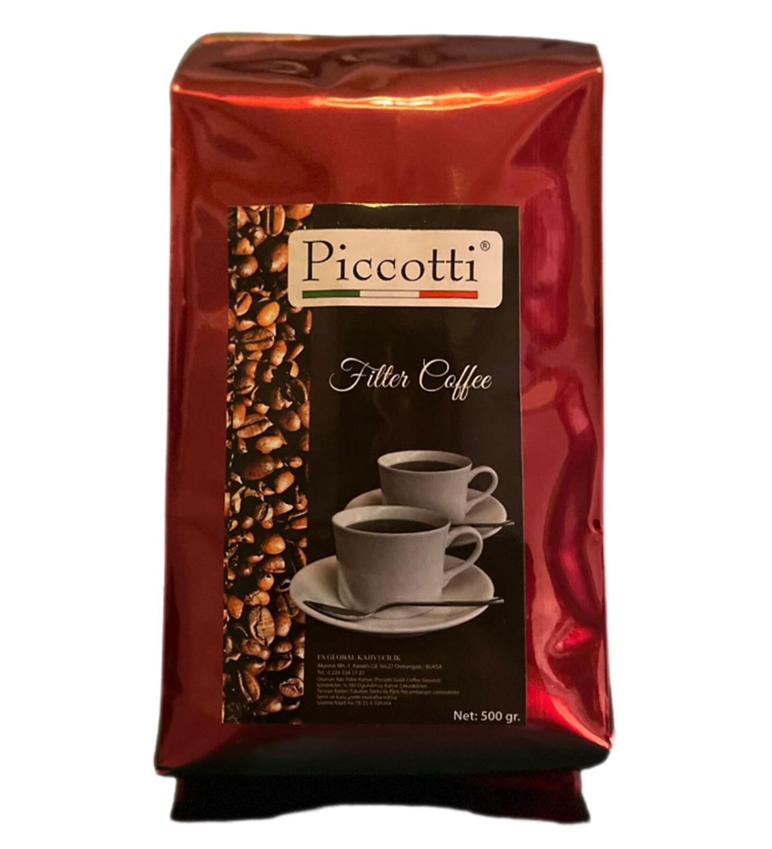 Piccotti Filter Coffee Amaretto Almond Flavored 250GR
