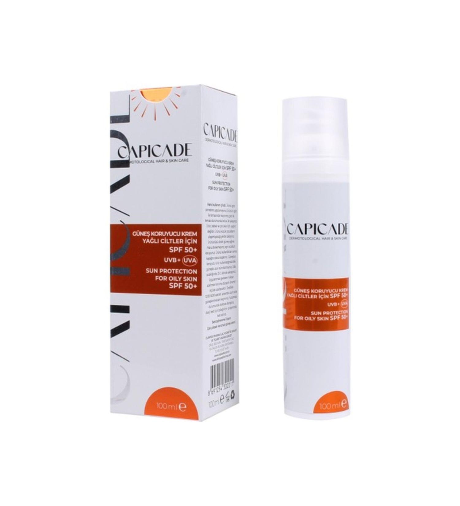 Capicade Sunscreen Cream For Oily Skin Spf50 100ml(NEW PACKAGING)