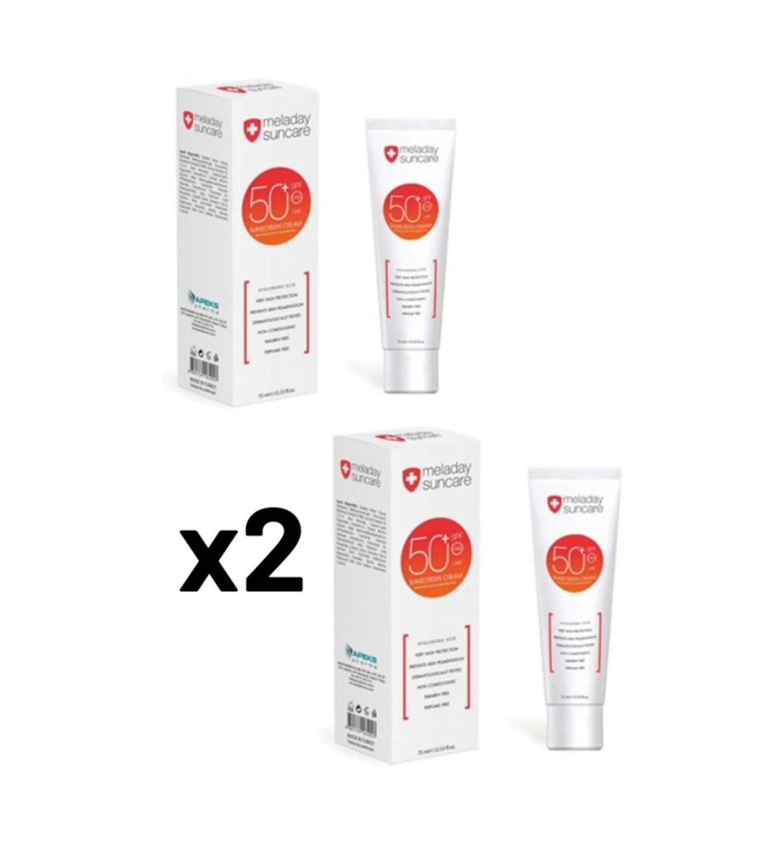 APEKS Meladay Suncare 50 Sun Protection Cream 75 ml 2 Pieces