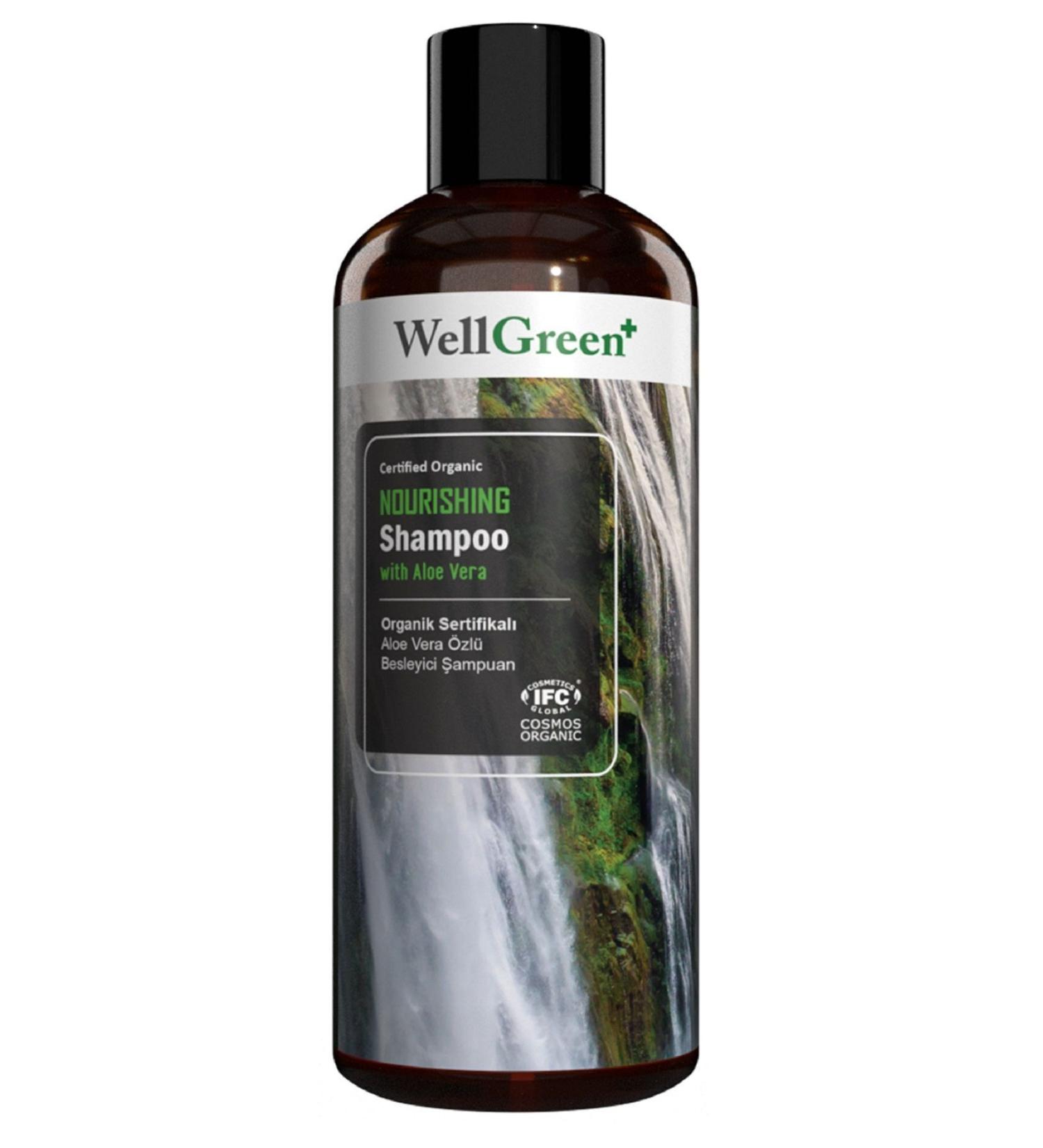 WellGreen Organic Certified Aloe Vera Nourishing Shampoo - 400ml