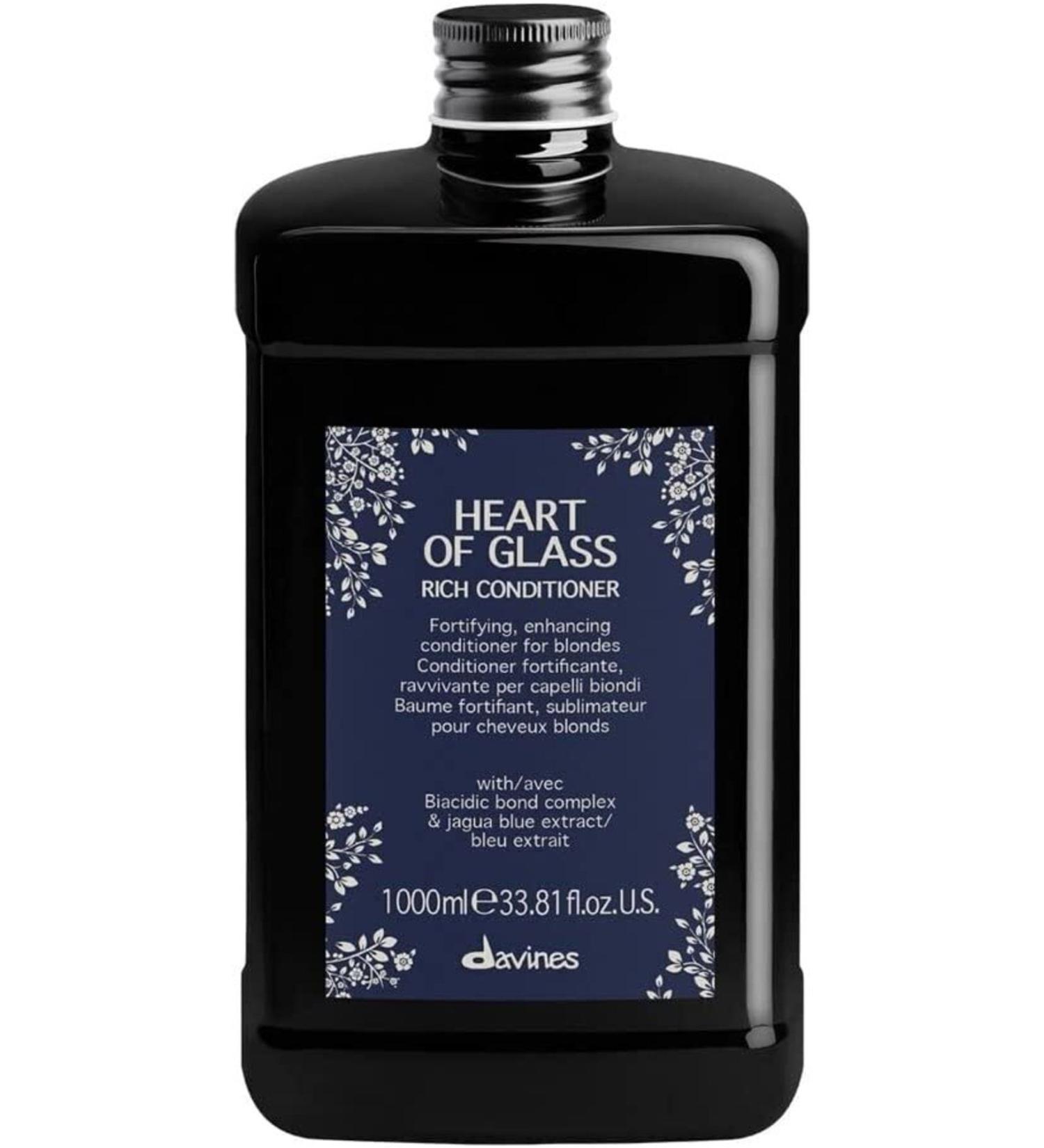 Davines Vegan Heart Of Glass Rich Conditioner Strengthening Purple Conditioner 1000ml 8004608271703 72004 All