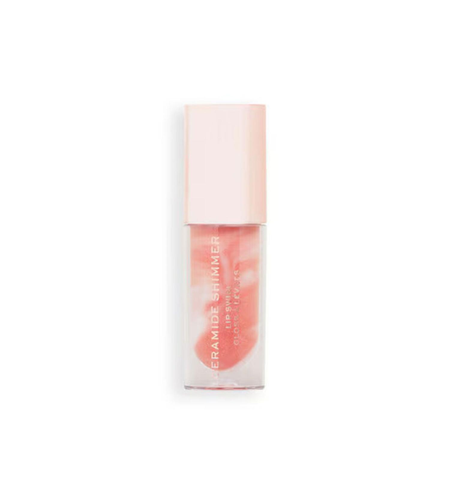 Revolution Festive Allure Ceramide Shimmer Swirl Lip Gloss Nude - Buy Online on GoSupps.com