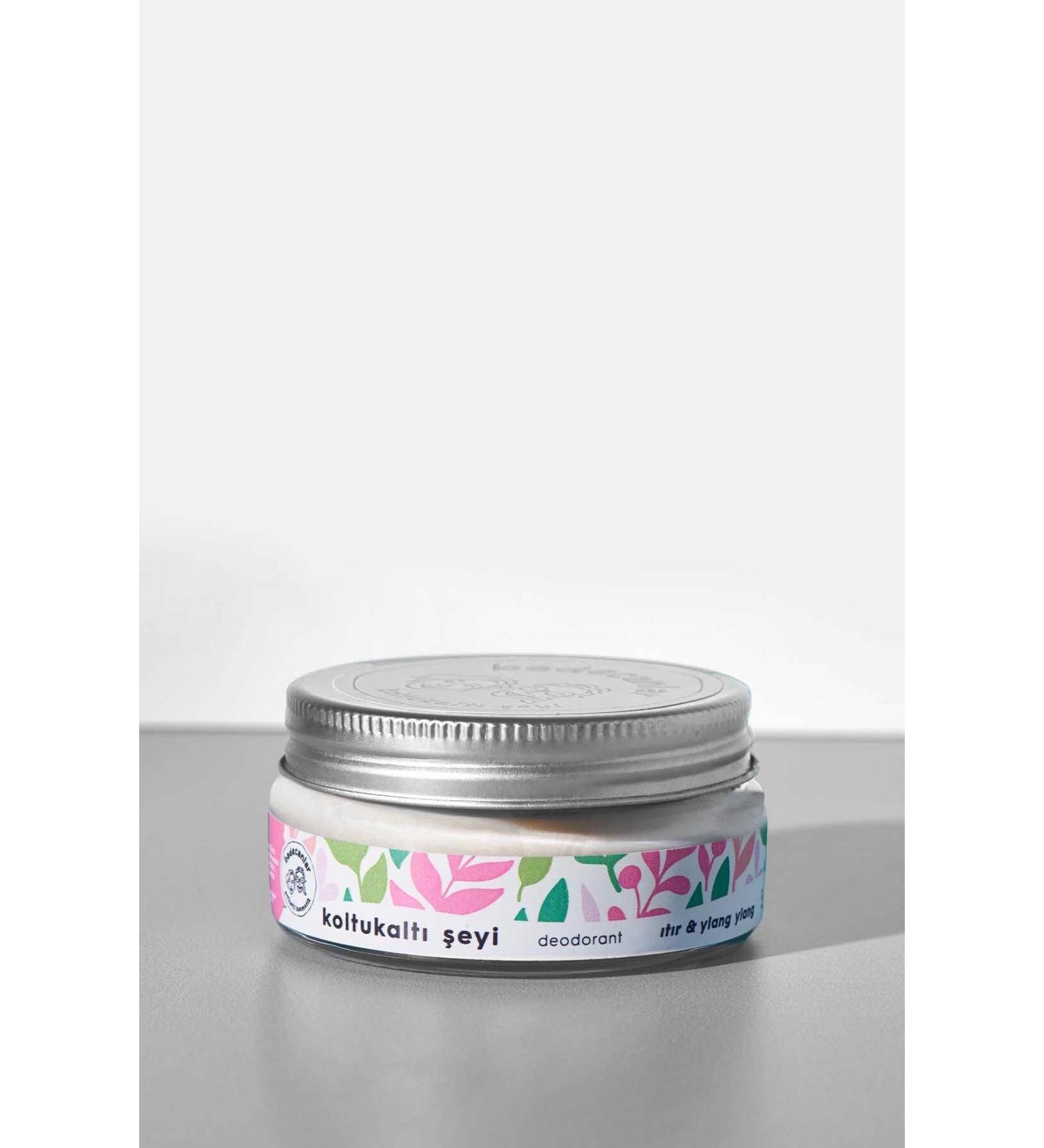 Badecanlar Compassionate Cosmetics Natural Vegan Sweat Odor Preventing Natural Cream Deodorant 50ml Geranium & Ylang Ylang - Buy Online on GoSupps.com