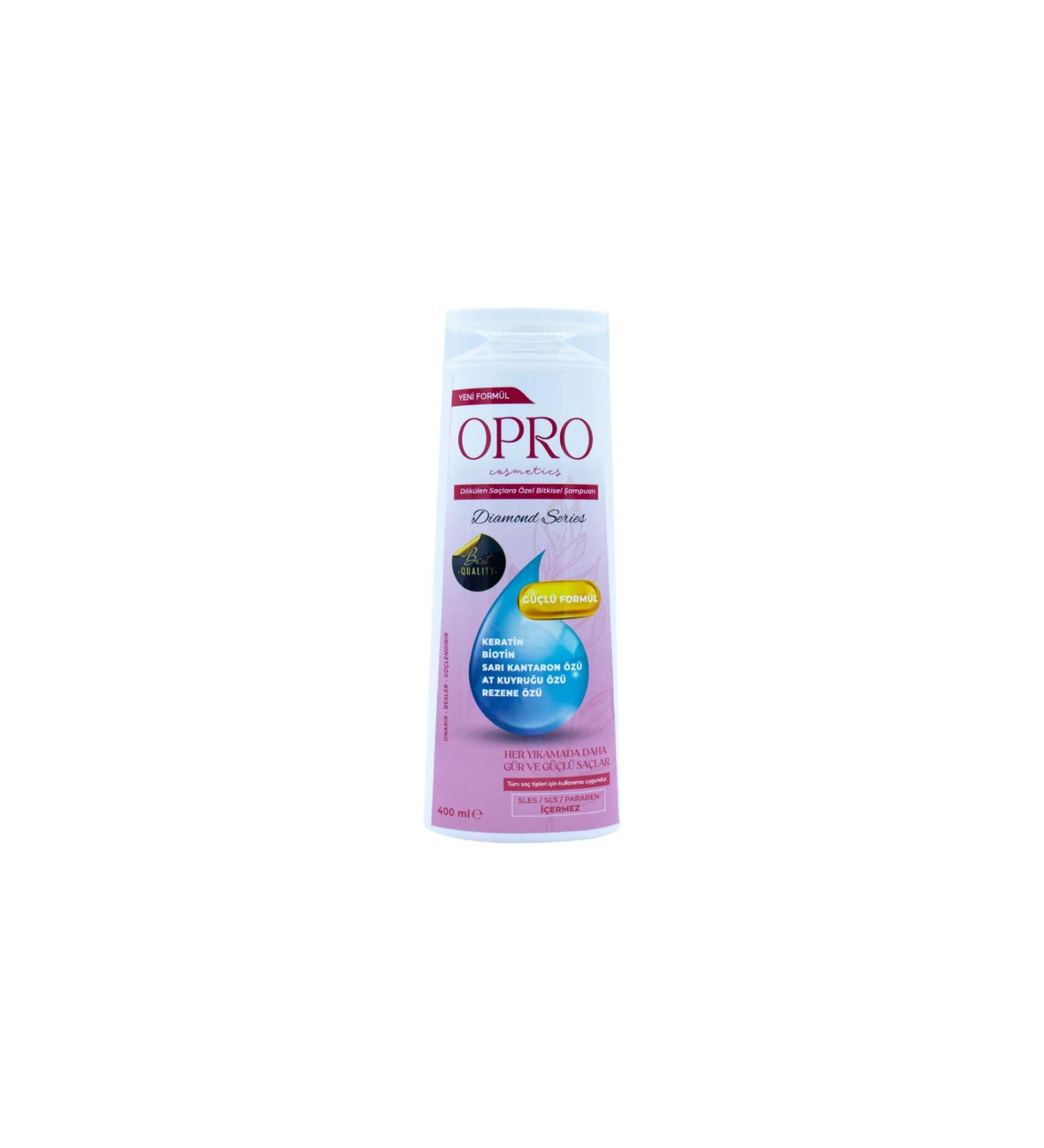 OPRO Cosmetics Anti-Hair Loss Keratin Biotin Horse Dry - Fennel Essence Shampoo 400 ml - Buy Online on GoSupps.com