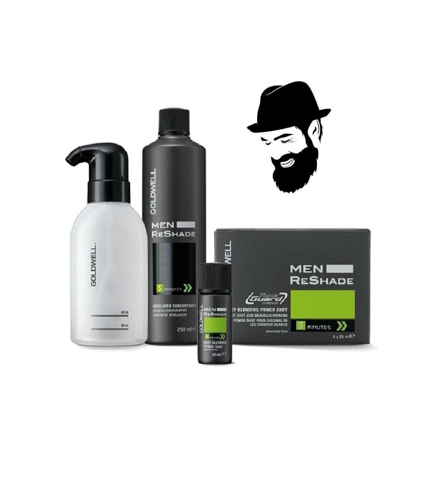 GOLDWELL MEN RESHADE 4CA HAIR AND BEARD DYE 4