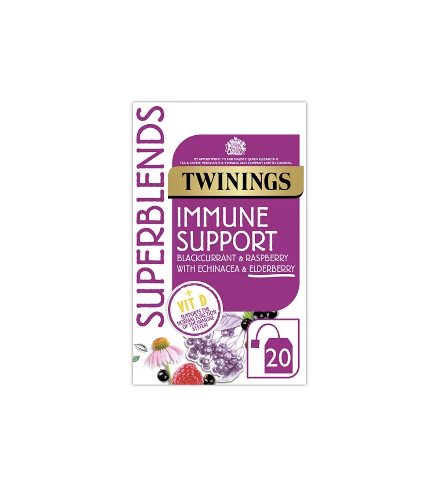 Twinings Immune Support with Blackcurrant Raspberry & Vitamin D 20