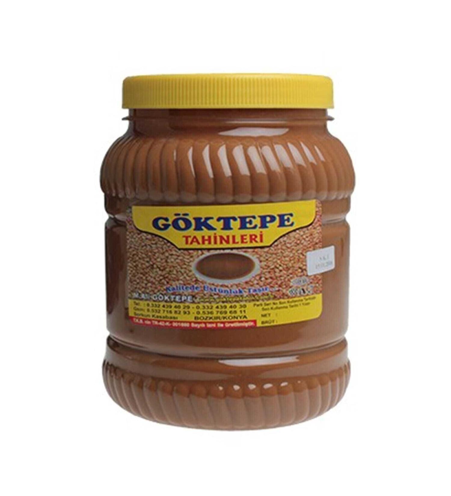 G ktepe Bozk r Tahini Bran-Free Tahini Plastic Box 2 Kg