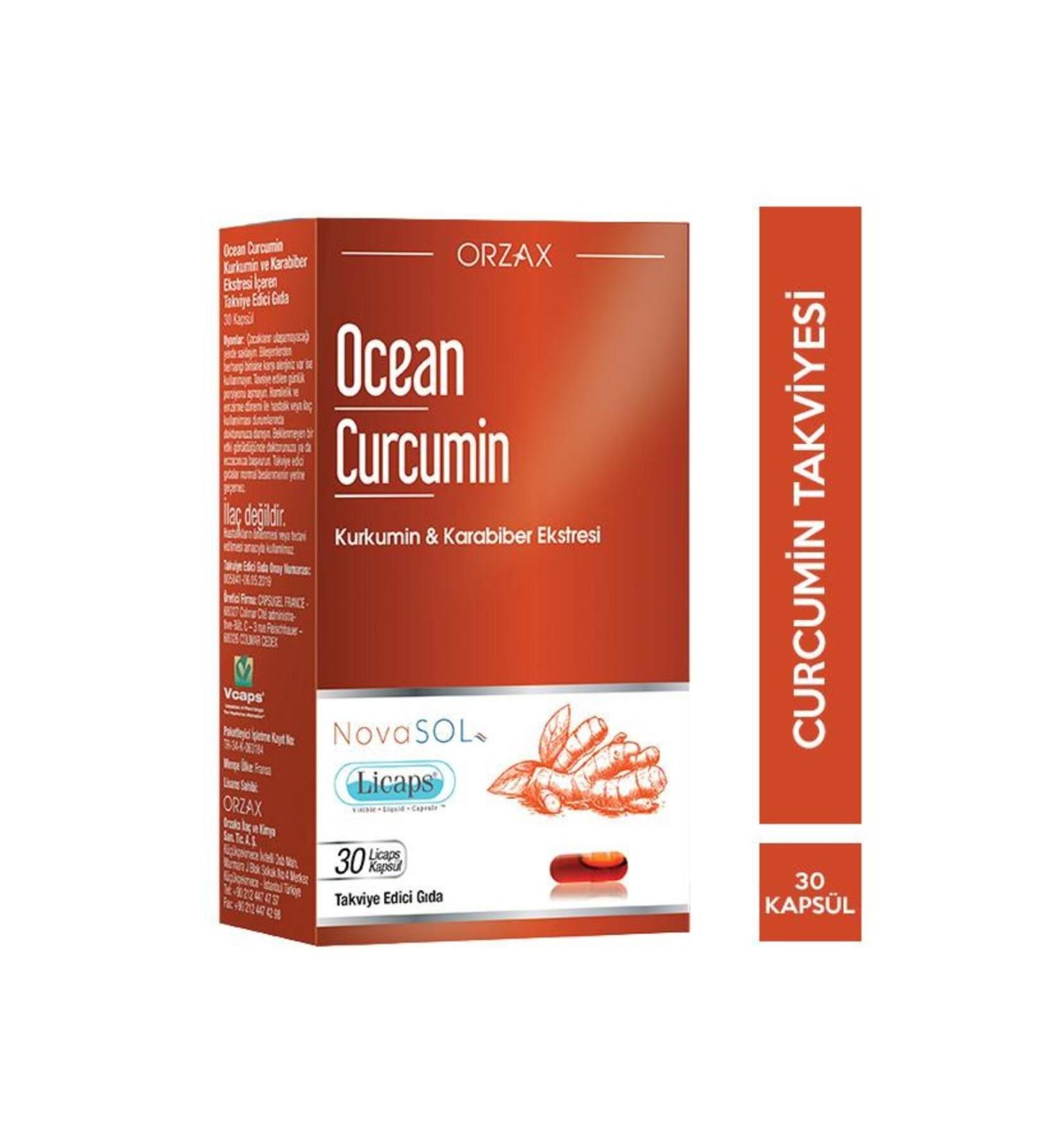 Orzax Curcumin 30 Licaps Capsules