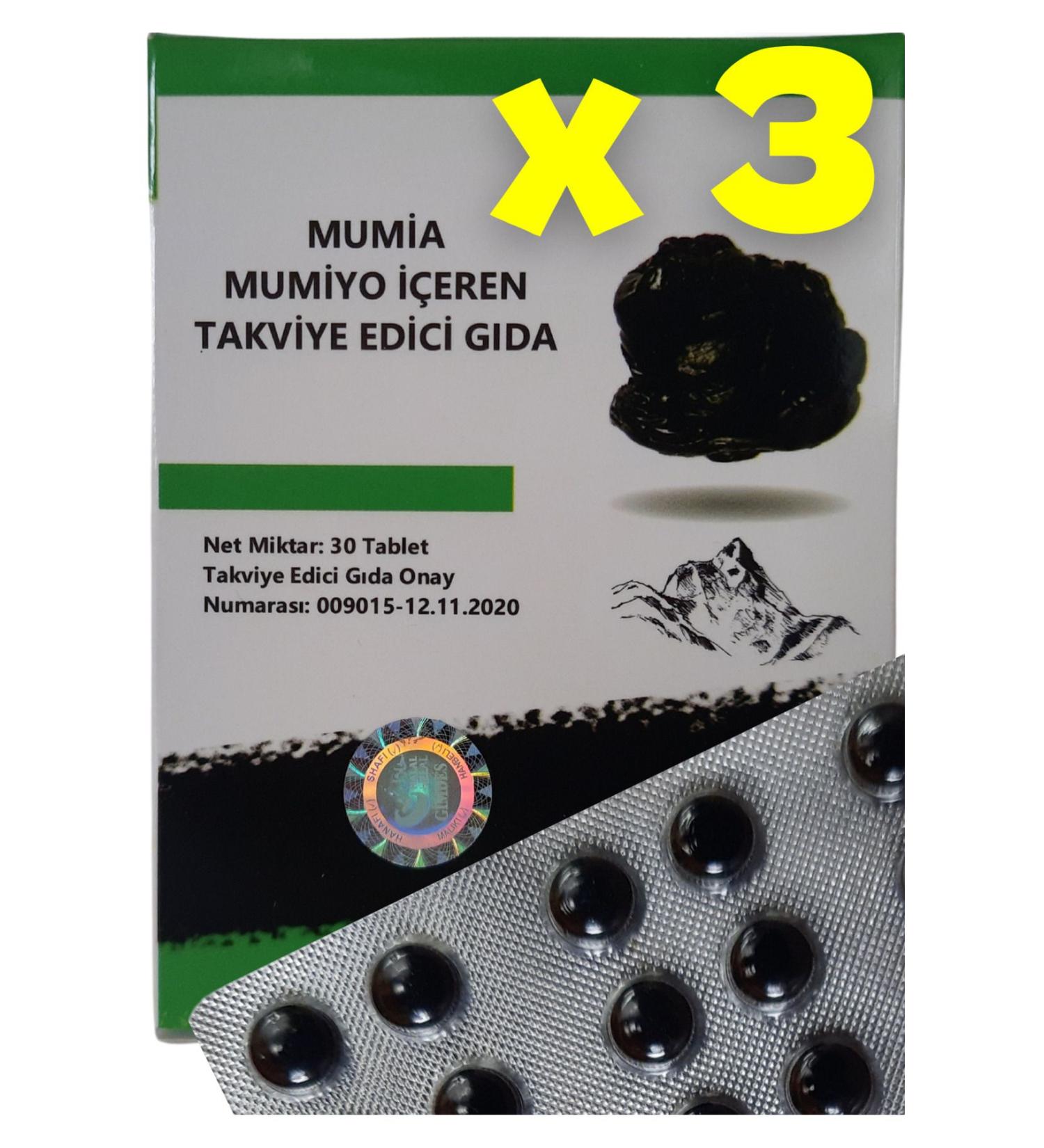 MUM A Mumiyo (shilajit) 0 Pure 30 Tablets SET OF 3