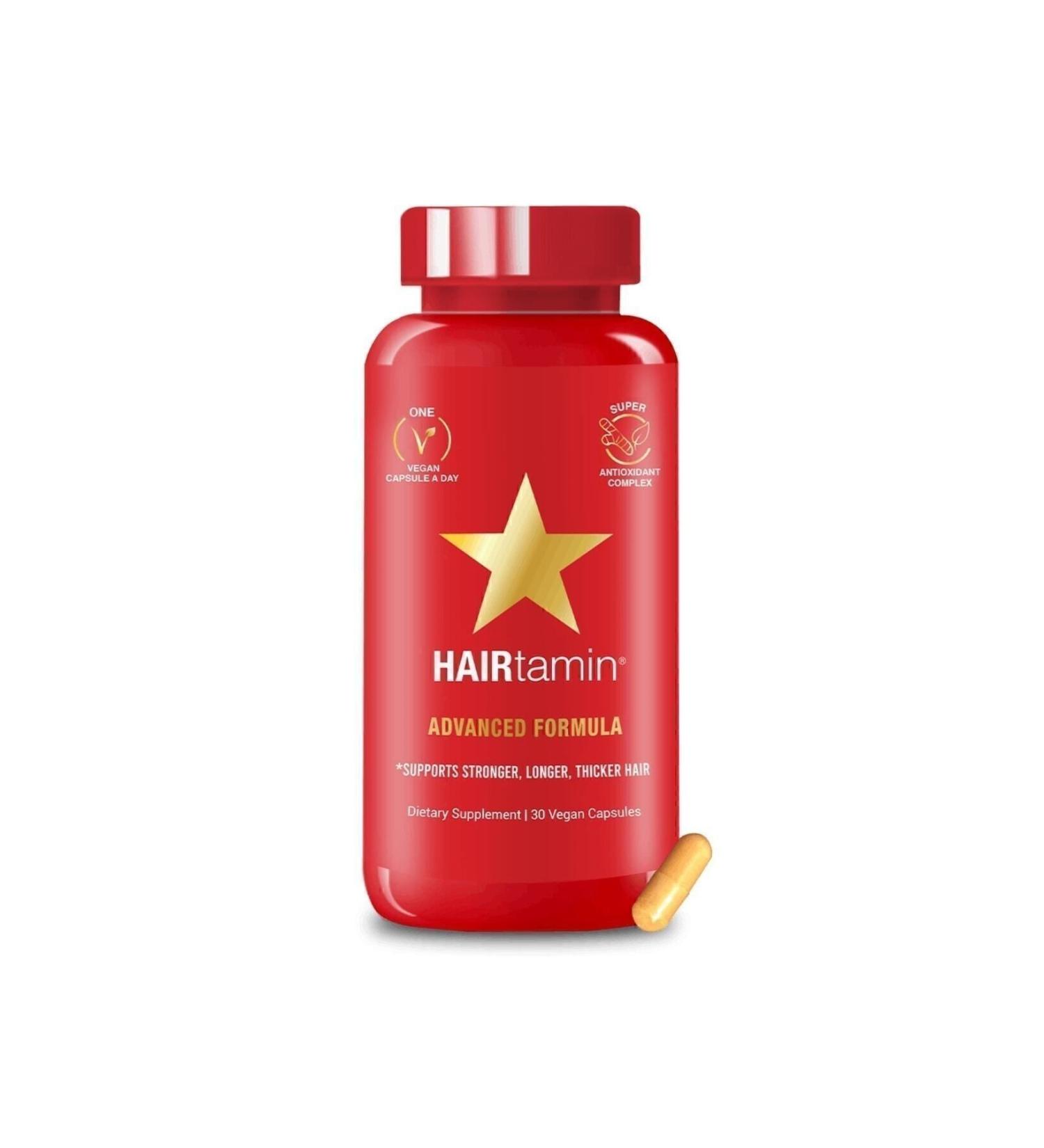 HAIRtamin Advanced Formula 30 Vegan Capsules - Hair Vitamin - Buy Online on GoSupps.com