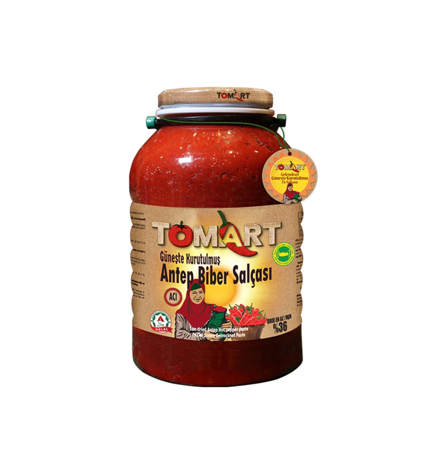 Tomart Home Type Sun Dried Hot Pepper Paste Glass*pet 3000 gr