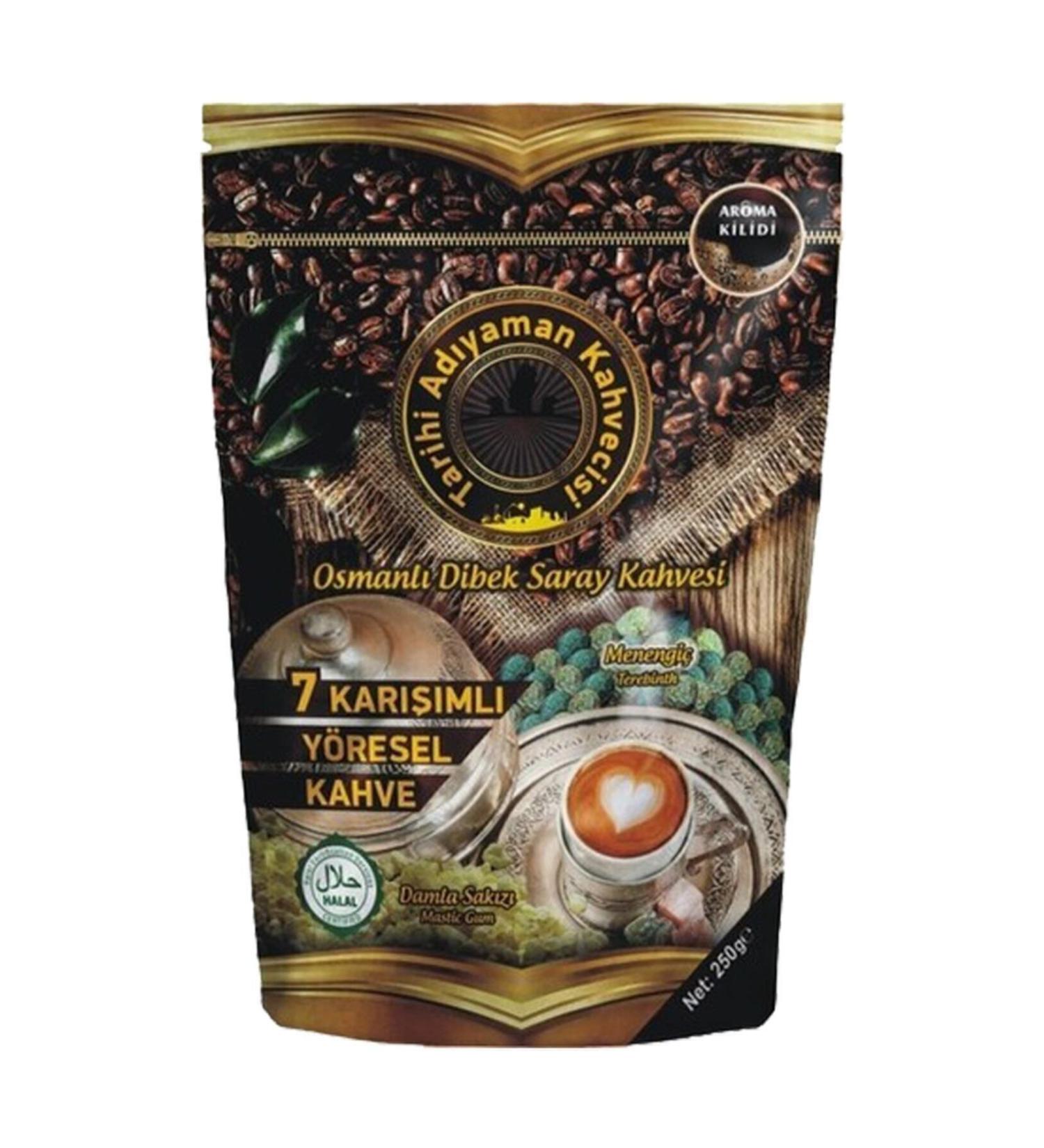 7 Mixed Ottoman Dibek Palace Coffee with Mastic Gum 250 gr