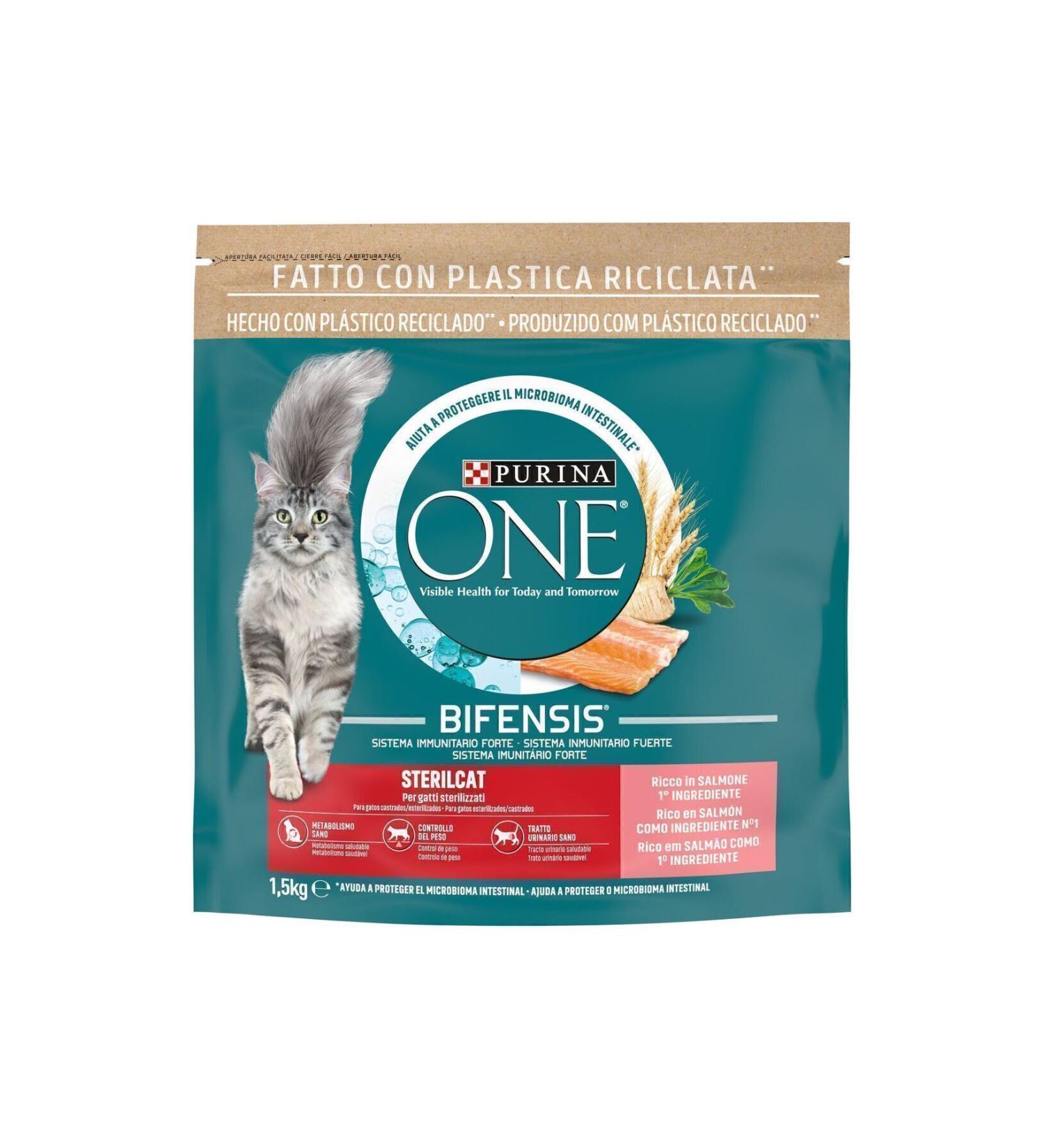 Purina One One Salmon Sterilized Cat Food 1.5 Kg