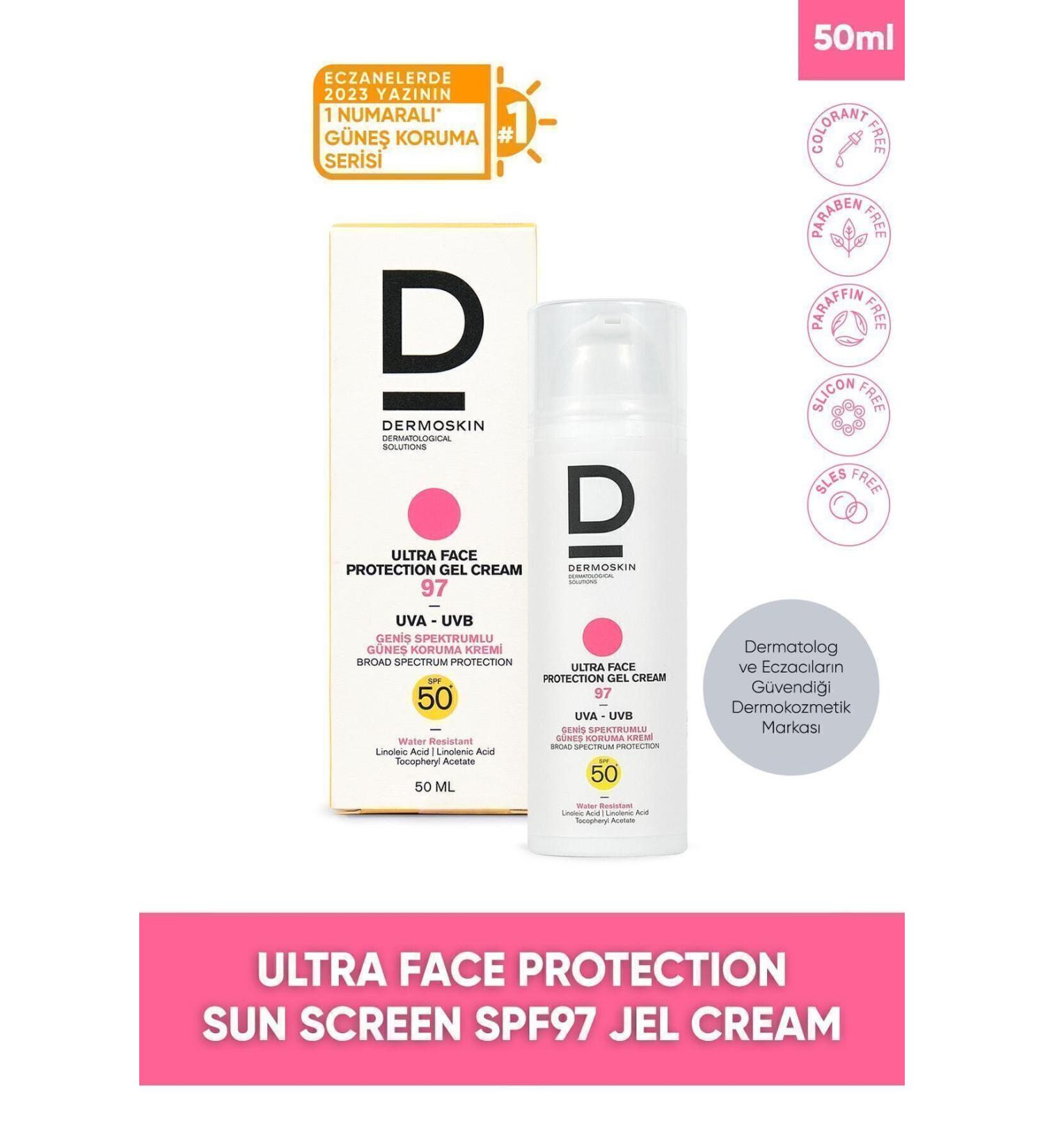 Dermoskin Ultra Face Protection Sun Cream Spf 97 + 50ml - Face Sun Cream - Buy Online on GoSupps.com