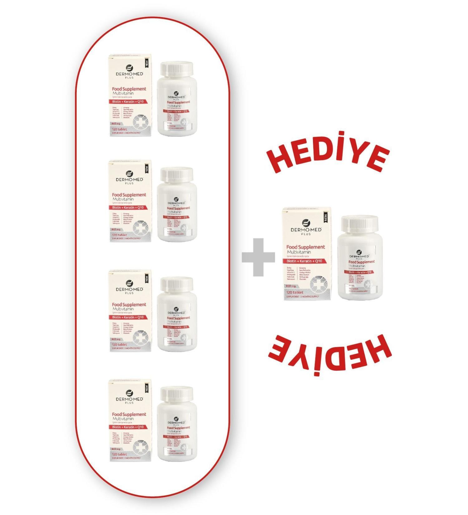 Dermomed Dermo-med Plus Multivitamin 60 Tablets (4 Pieces 1 Piece)