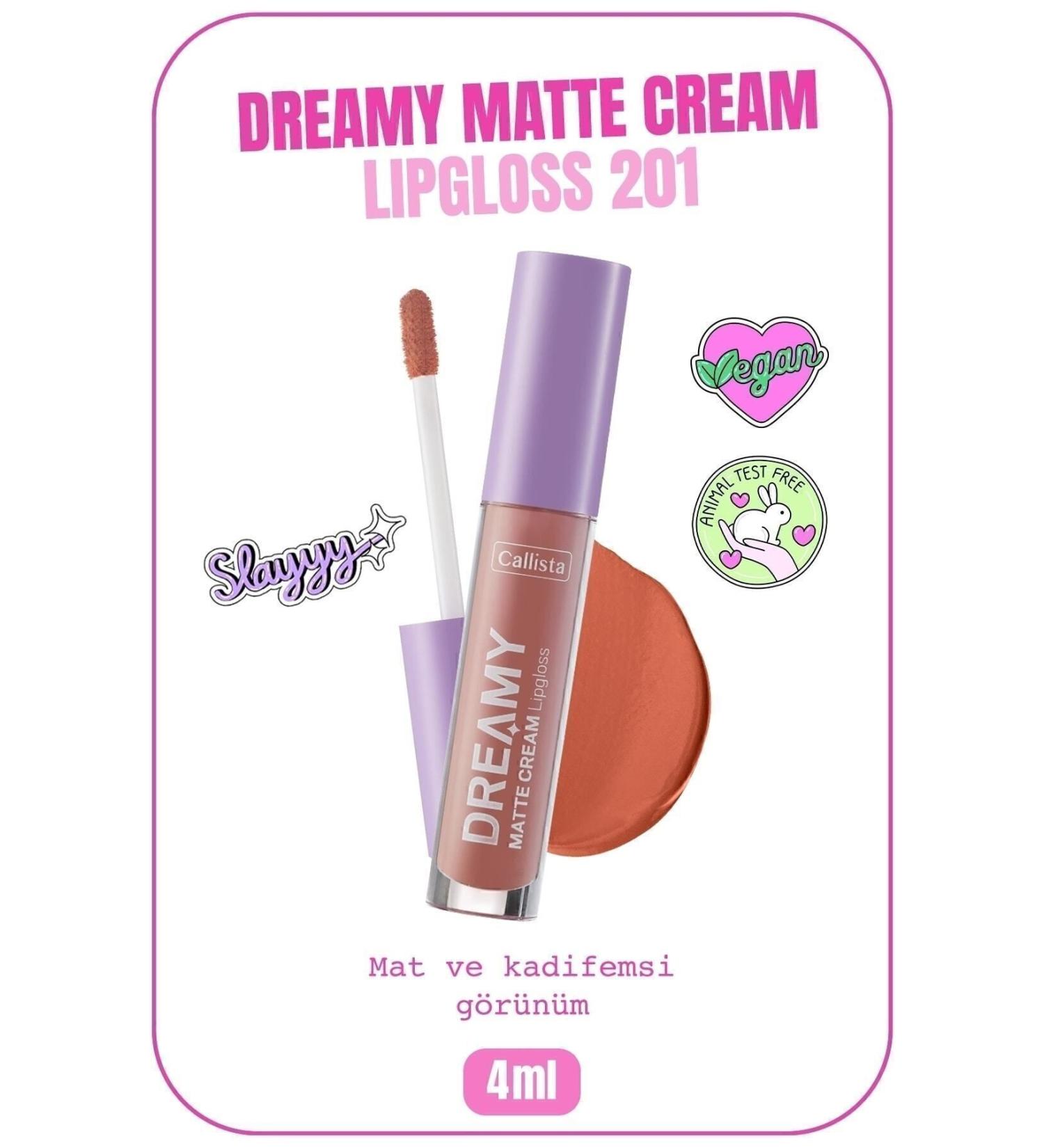 Callista Dreamy Matte Cream Lipgloss Matte Look Lip Gloss - 201 Choose Love - Nude - Buy Online on GoSupps.com