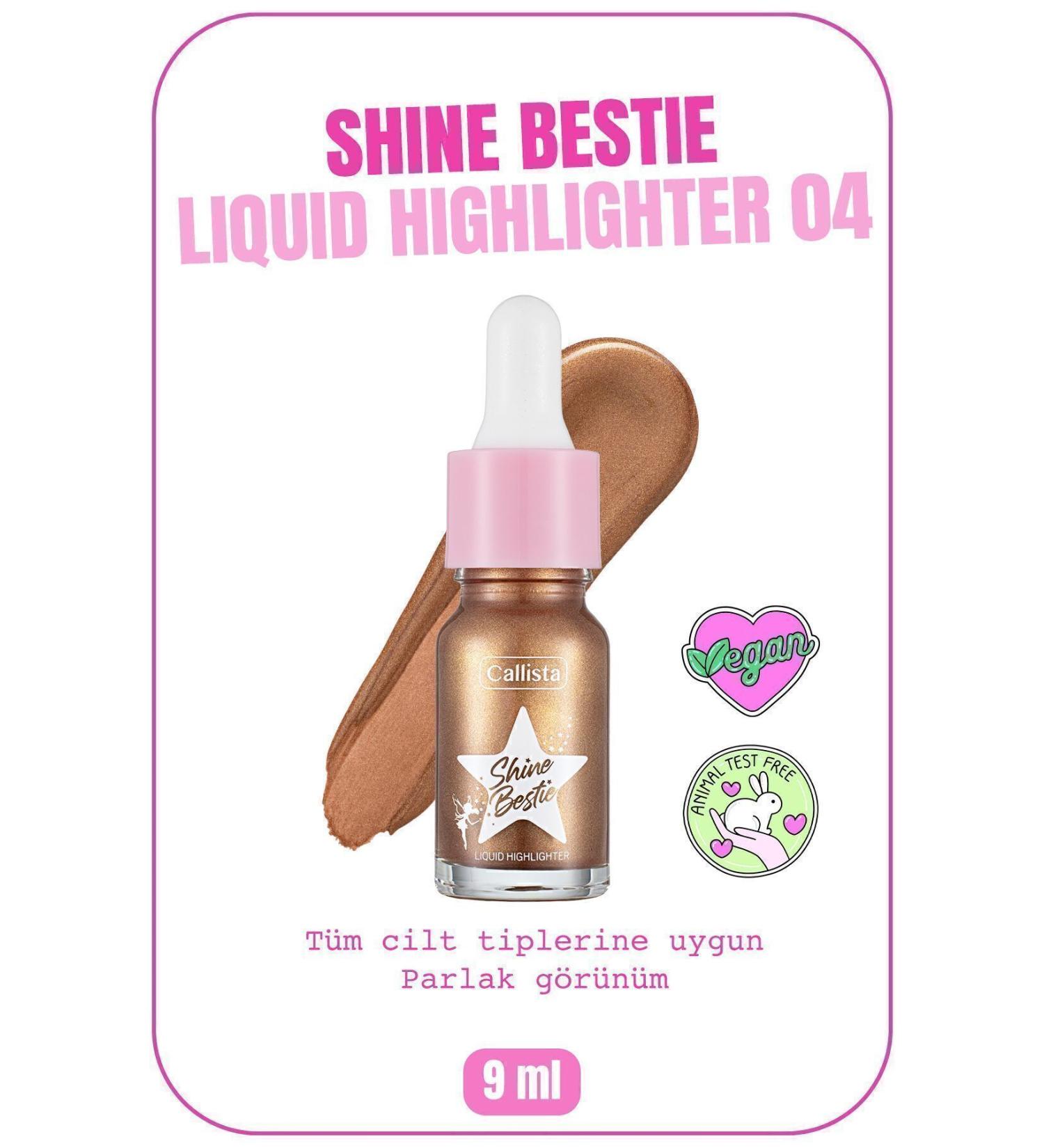 Callista Shine Bestie Highlighter Shimmering Liquid Illuminator - 04 Sunset Pixie - Buy Online on GoSupps.com