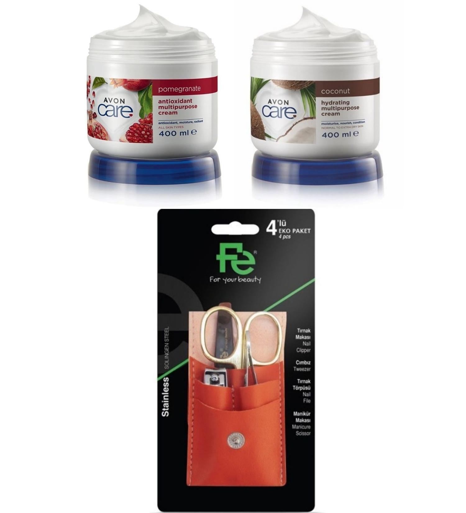 Avon Coconut - Pomegranate Extract Multi-Purpose Cream 400 ml - Care Set