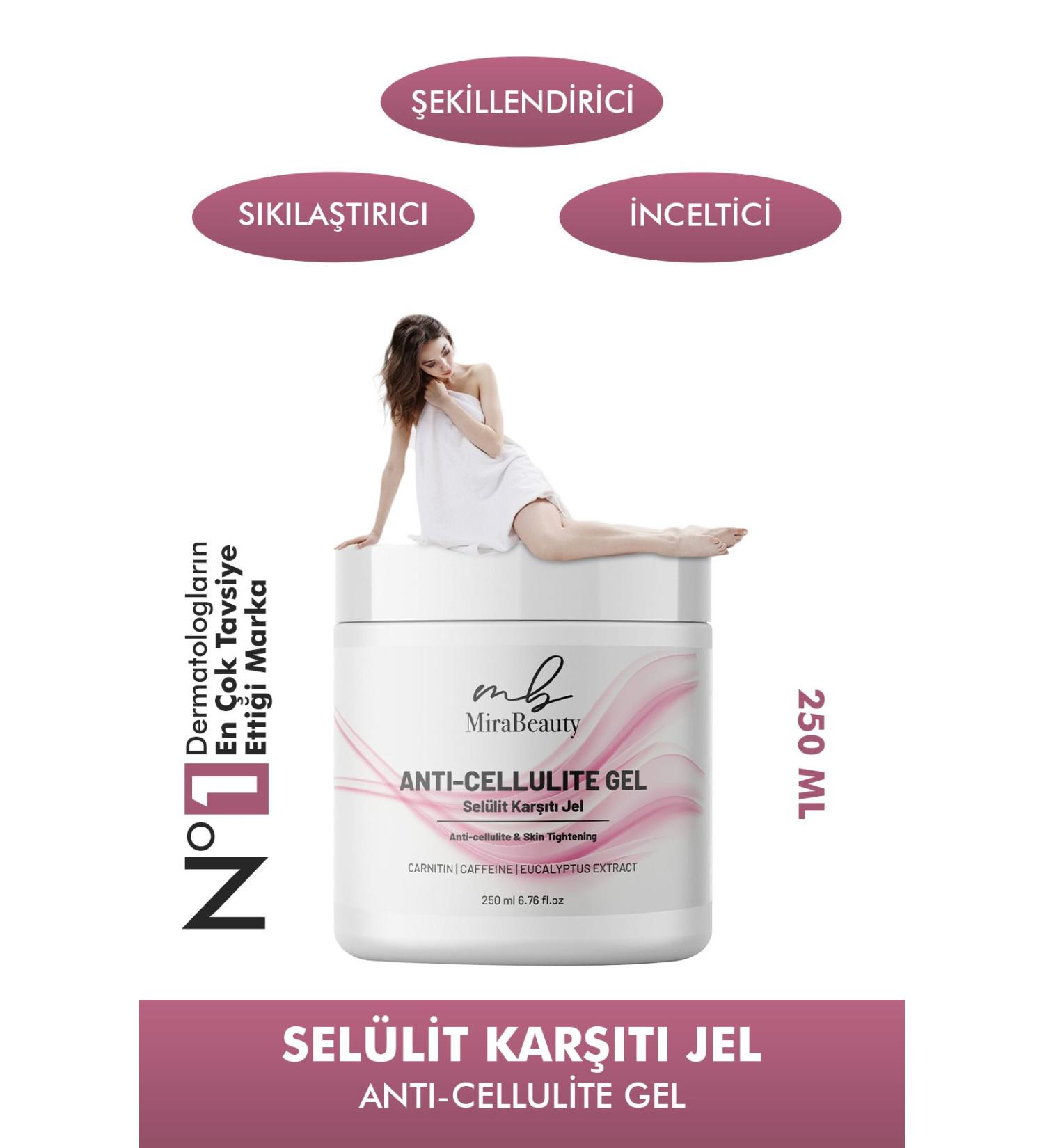 mira cosmetics Firming Cellulite and Stretch Mark Preventing Body Shaping Gel 250 ml - Buy Online on GoSupps.com