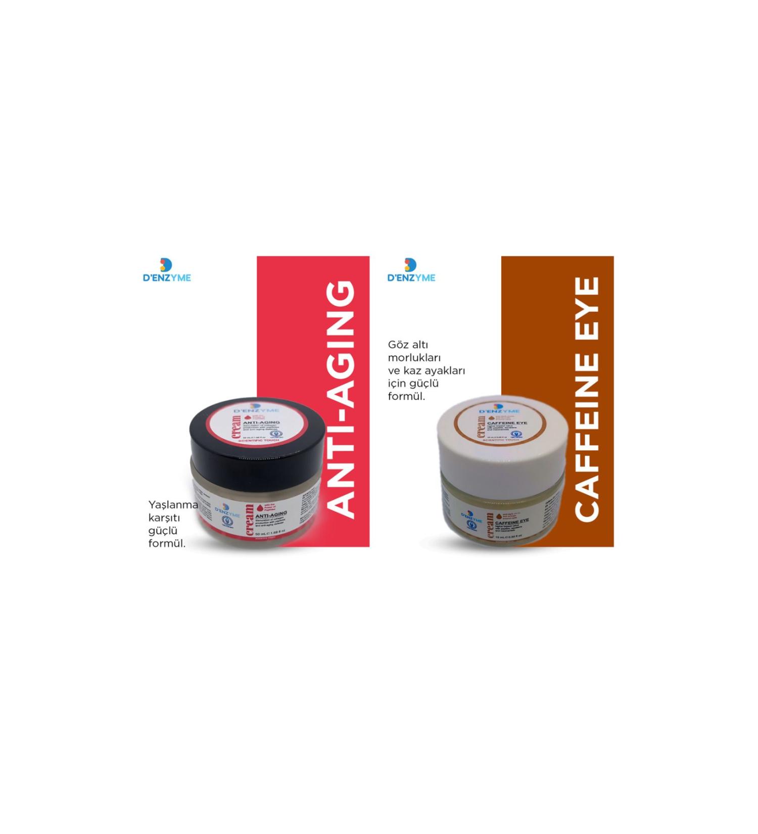 D'ENZYME Anti-Aging + Caffeine Cream Set - Buy Online on GoSupps.com