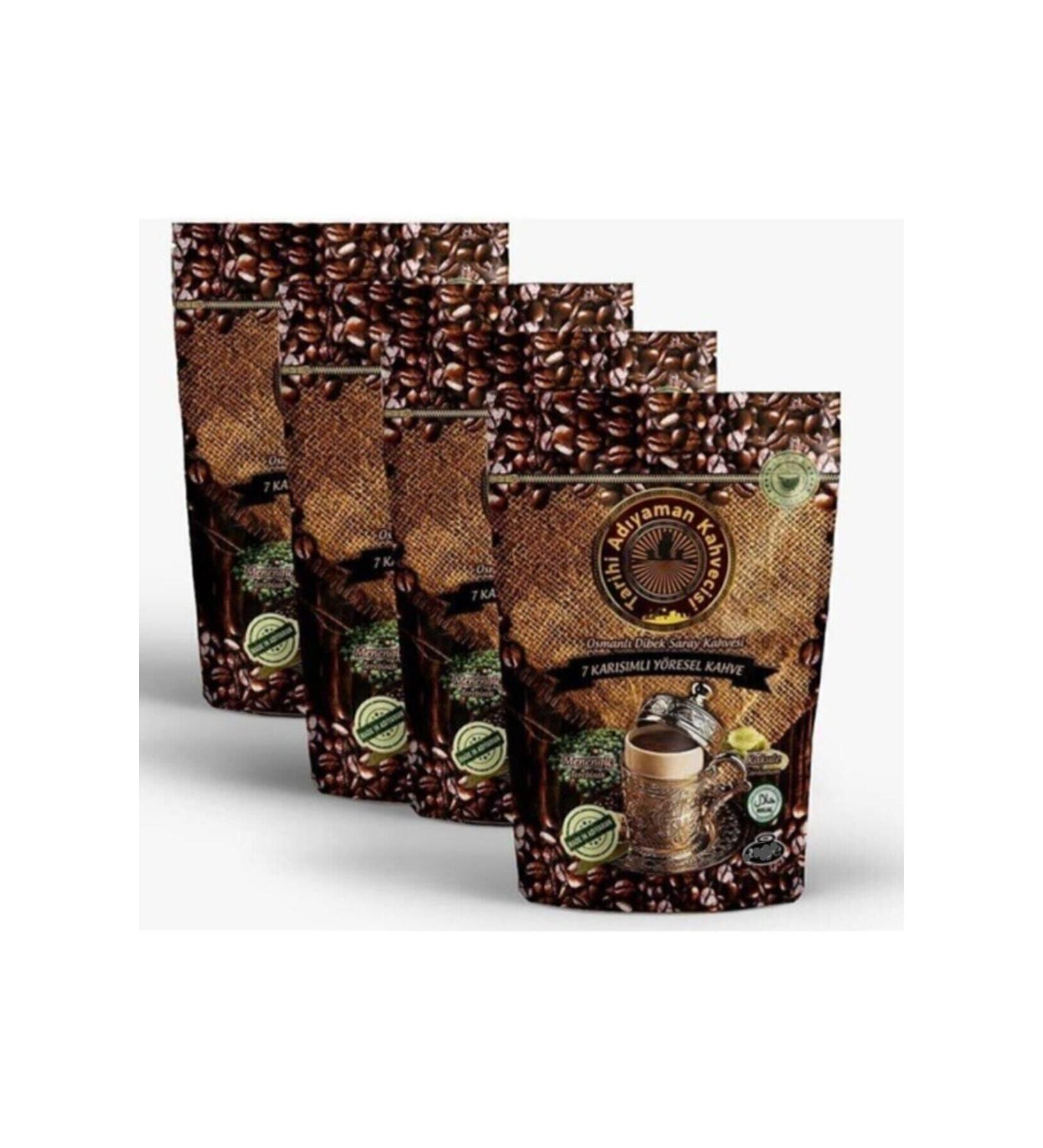 Historical Ad yaman Coffee Shop Ottoman Coffee 4 Packs 4x200 gr