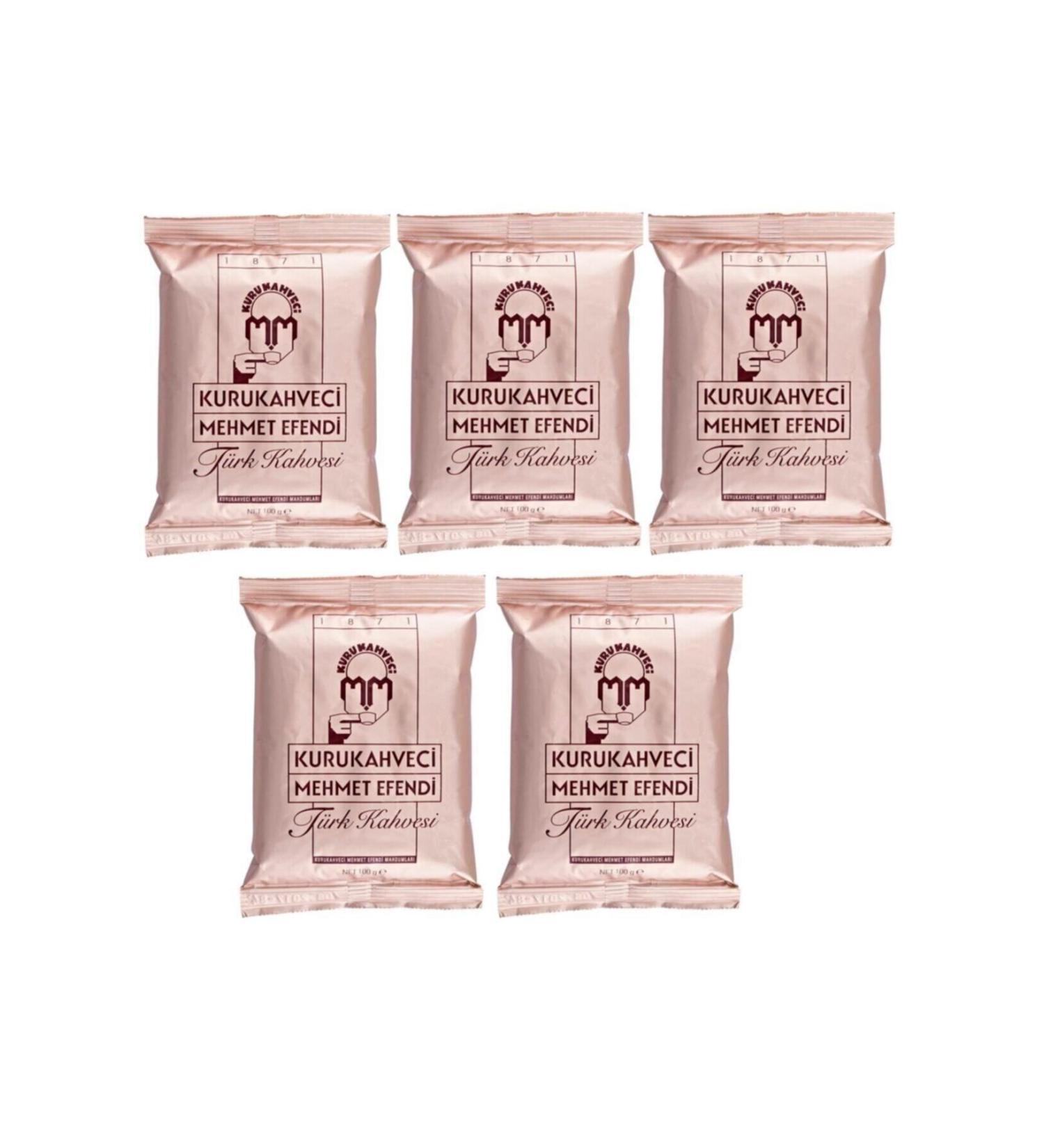 Mehmet Efendi Dry Coffee Maker 100 Gr. Turkish Coffee Set of 5