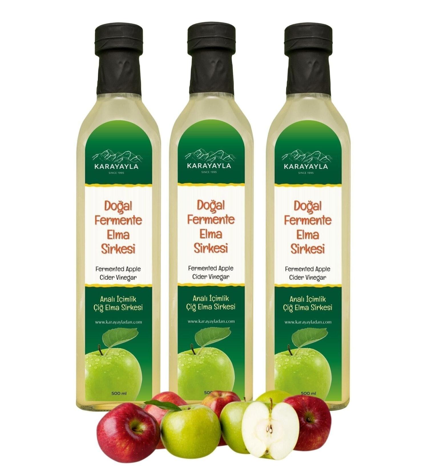 Karayayla Natural Fermented Plain Organic Apple Cider Vinegar 500ml