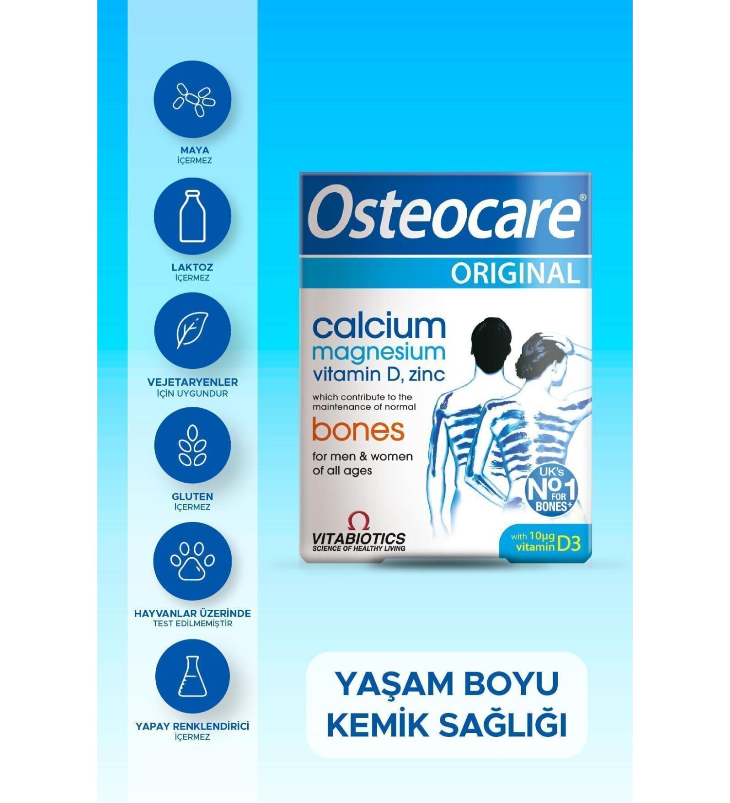 Osteocare Calcium Magnesium Zinc Vitamin D Containing Bone Health Vitamin 90 Tablets