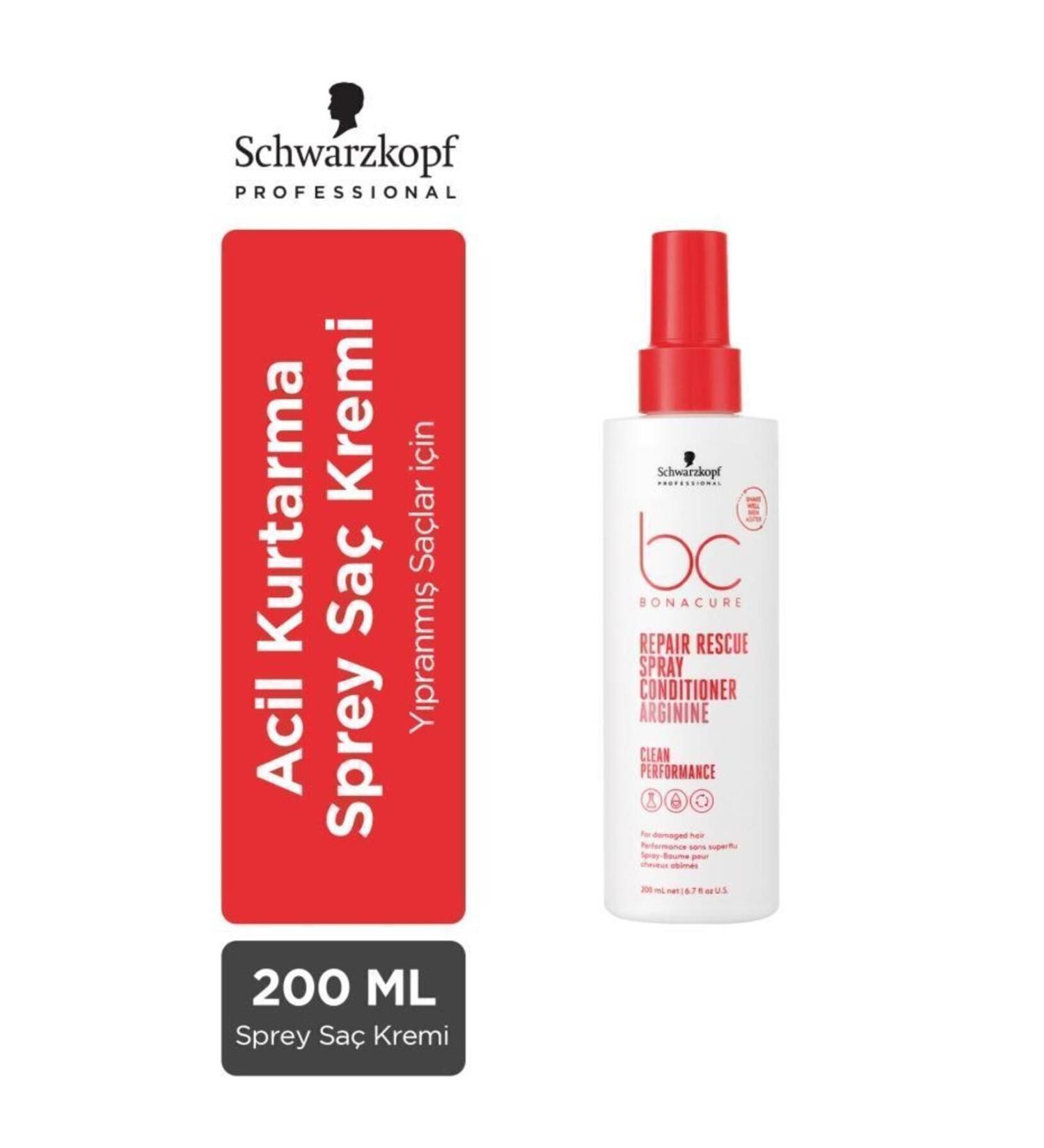 Bonacure BC Clean Damaged and Processed Hair Emergency Rescue Repair Spray Conditioner 200ml