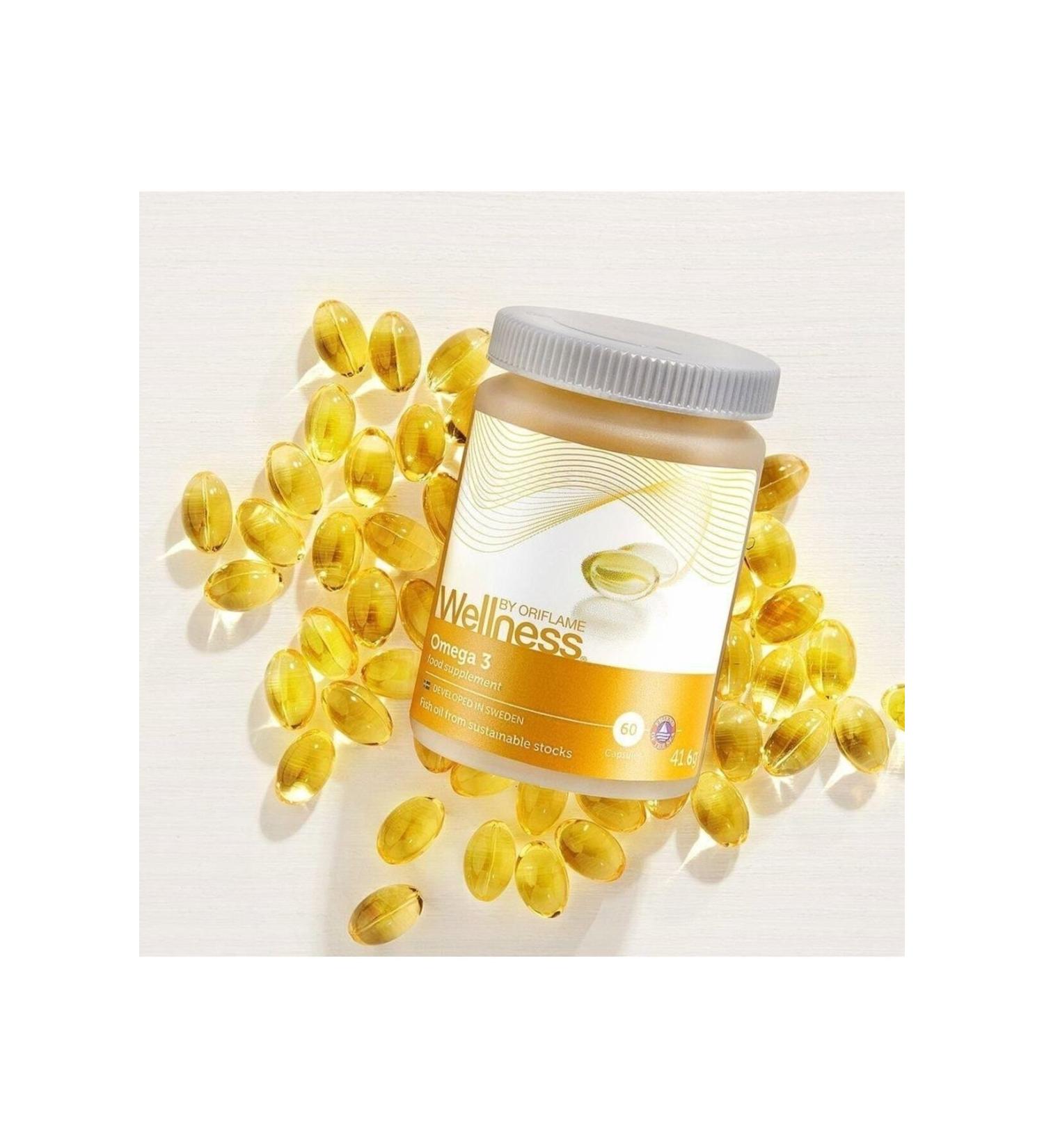 Oriflame Omega 3 Food Supplement Without Preservatives Colorants and Gluten - Buy Online on GoSupps.com