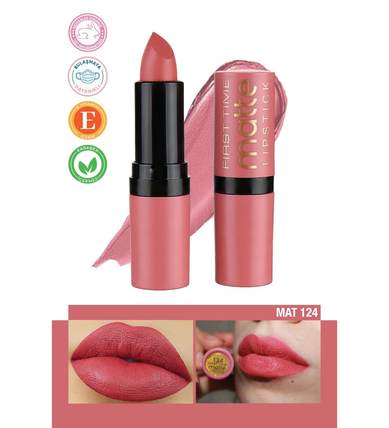 First Time First Time Rich Matte Lipstick - 124 - Buy Online on GoSupps.com