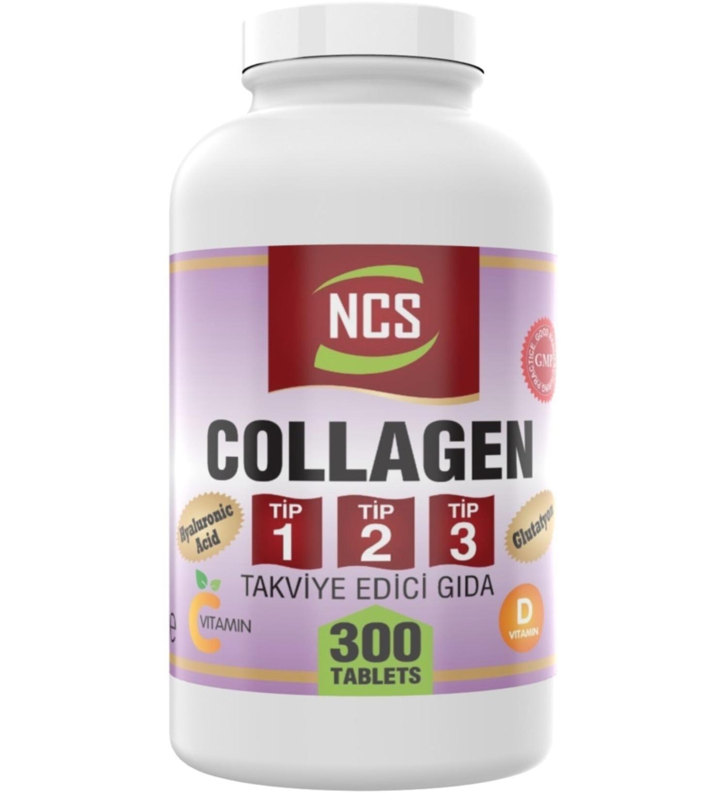 Nevfix Ncs 300 Tablets Collagen 1000 Mg Collagen Type 1-2-3 Glutathione Dvit