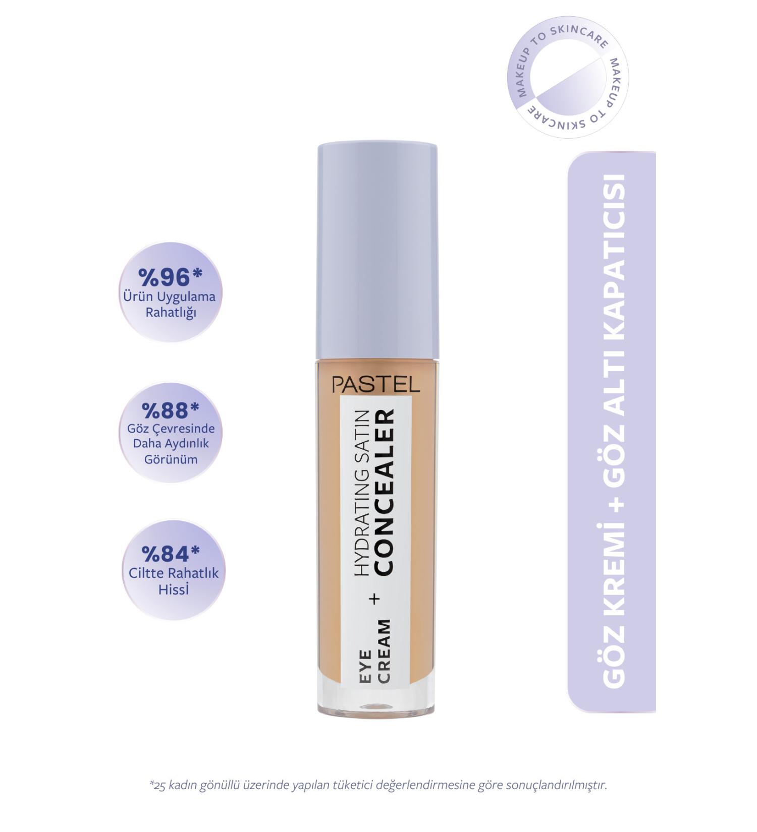 Pastel Eye Cream Hydrating Satin Concealer - Eye Cream Under Eye Concealer 66 Deep Medium - Buy Online on GoSupps.com