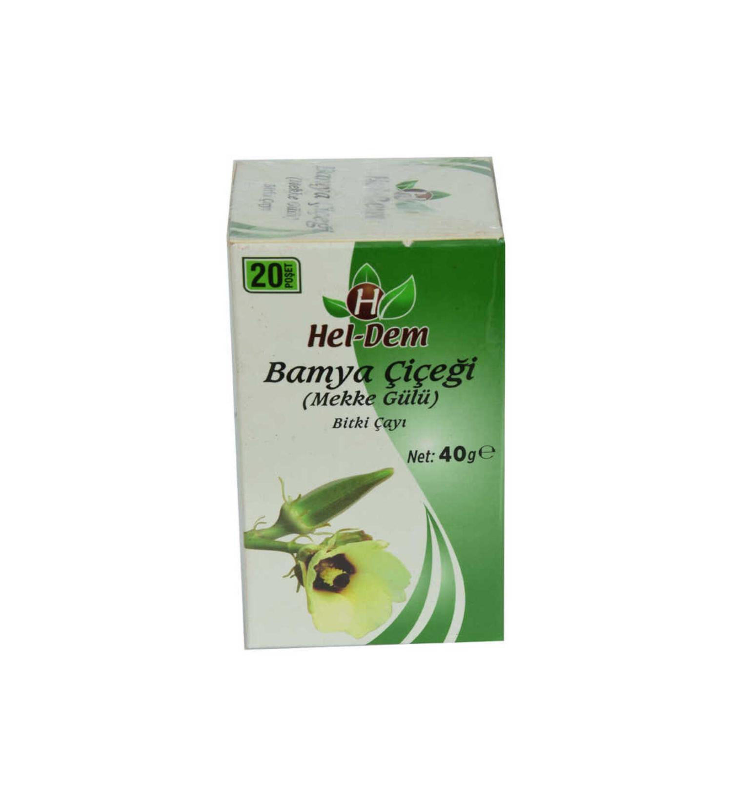 colezium Okra Flower Mecca Rose Herbal Tea 2 Gr x 20 Filtering Bags 40 Gr