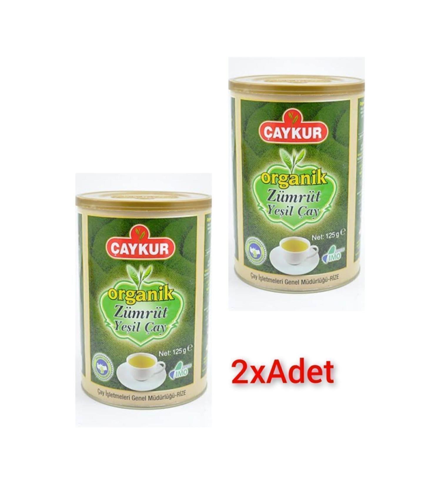 aykur Organic Emerald Green Tea 2xpcs 125gr (CYLINDER BOX)