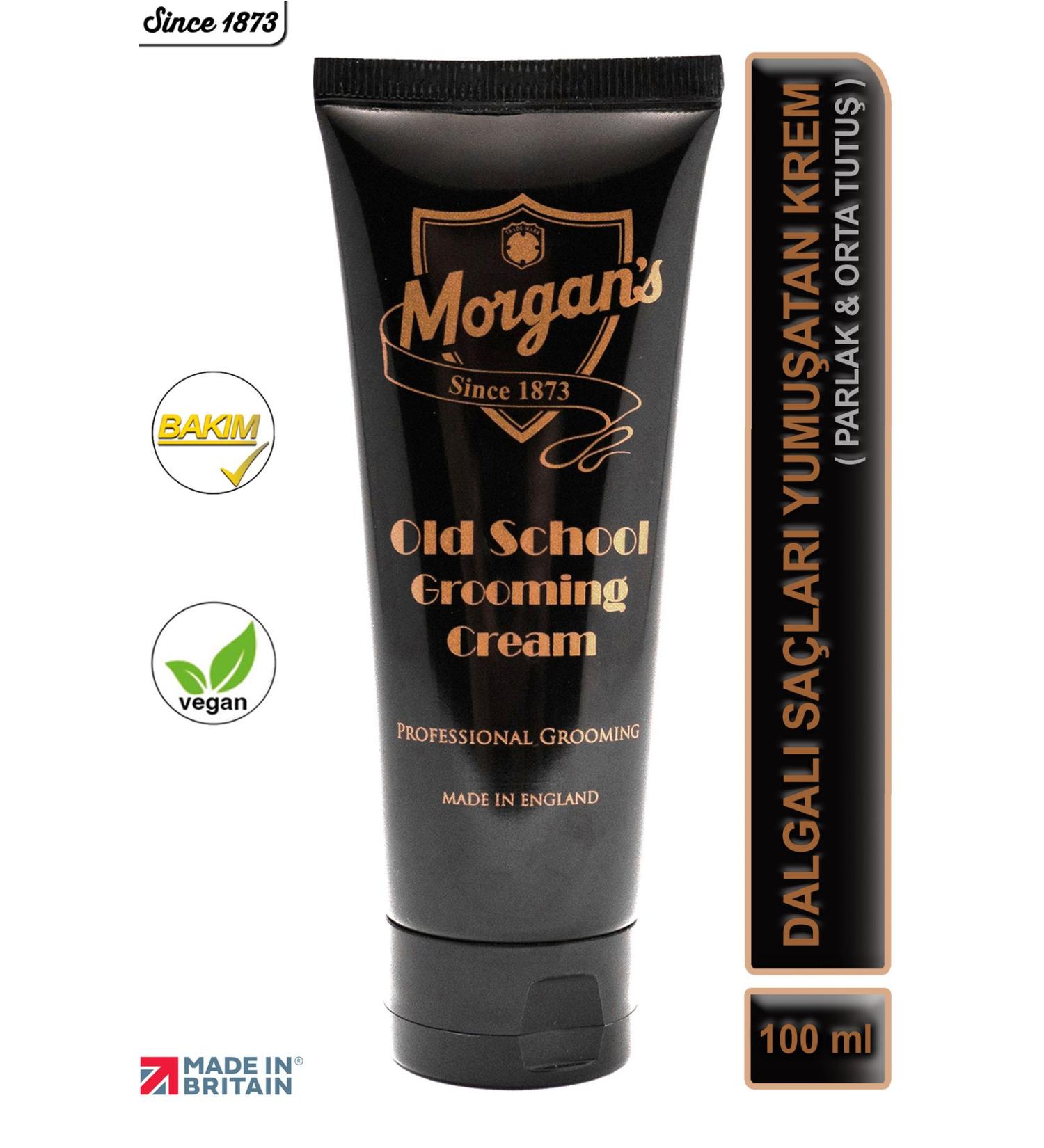 Morgan's Pomade Morgan's Old School Grooming Cream - Medium Hold Shiny Look Styling Cream 100 ml - Buy Online on GoSupps.com